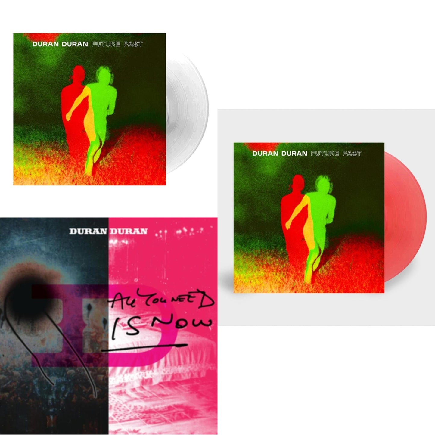 Duran Duran - Future Past & Future Past (Transparent Red LP Vinyl) (I) & All You Need Is Now (Magenta Vinyl/2LP) (I)
