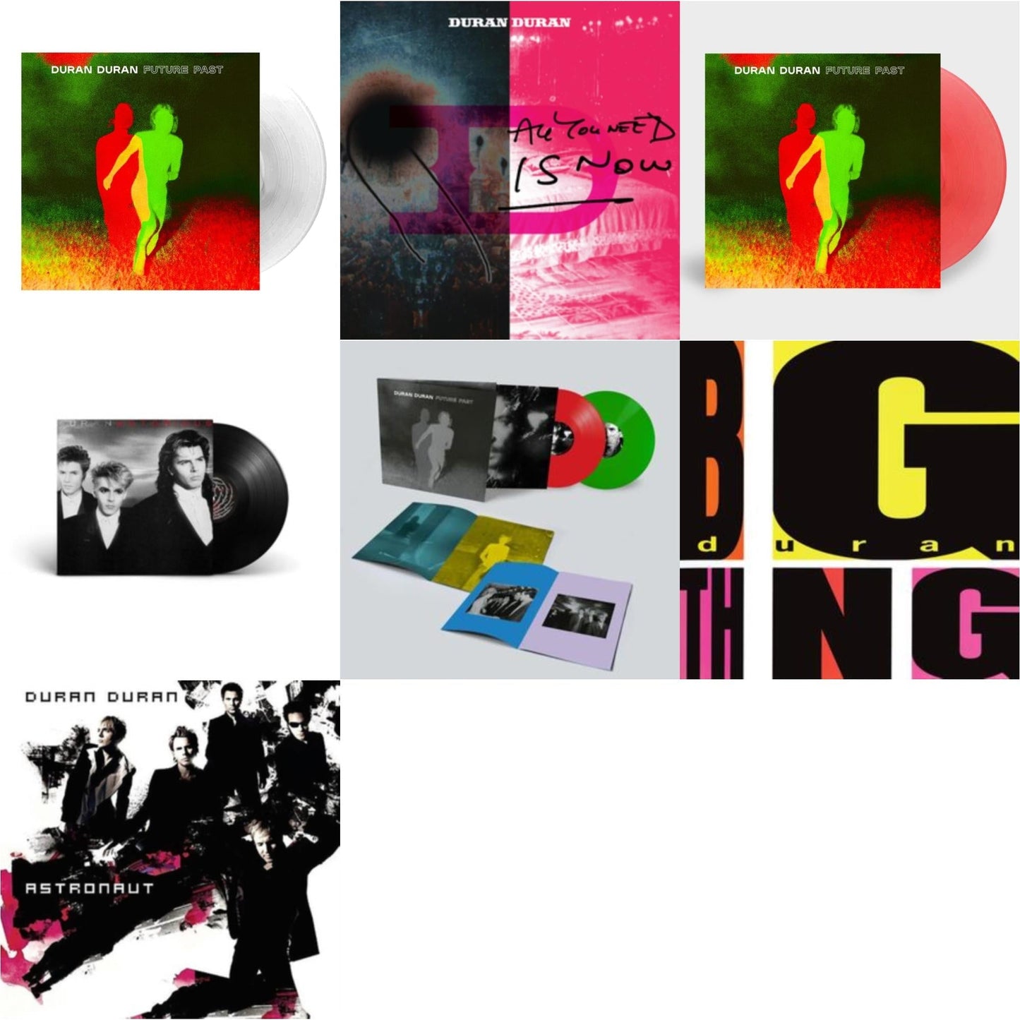 Duran Duran - Future Past & Future Past (Transparent Red LP Vinyl) (I) & All You Need Is Now (Magenta Vinyl/2LP) (I) & Astronaut (Milky Clear Vinyl/2LP) (I) & Future Past (Complete Edition/2LP) & Notorious (2010 Remaster) & Big Thing (2010 Remaster)