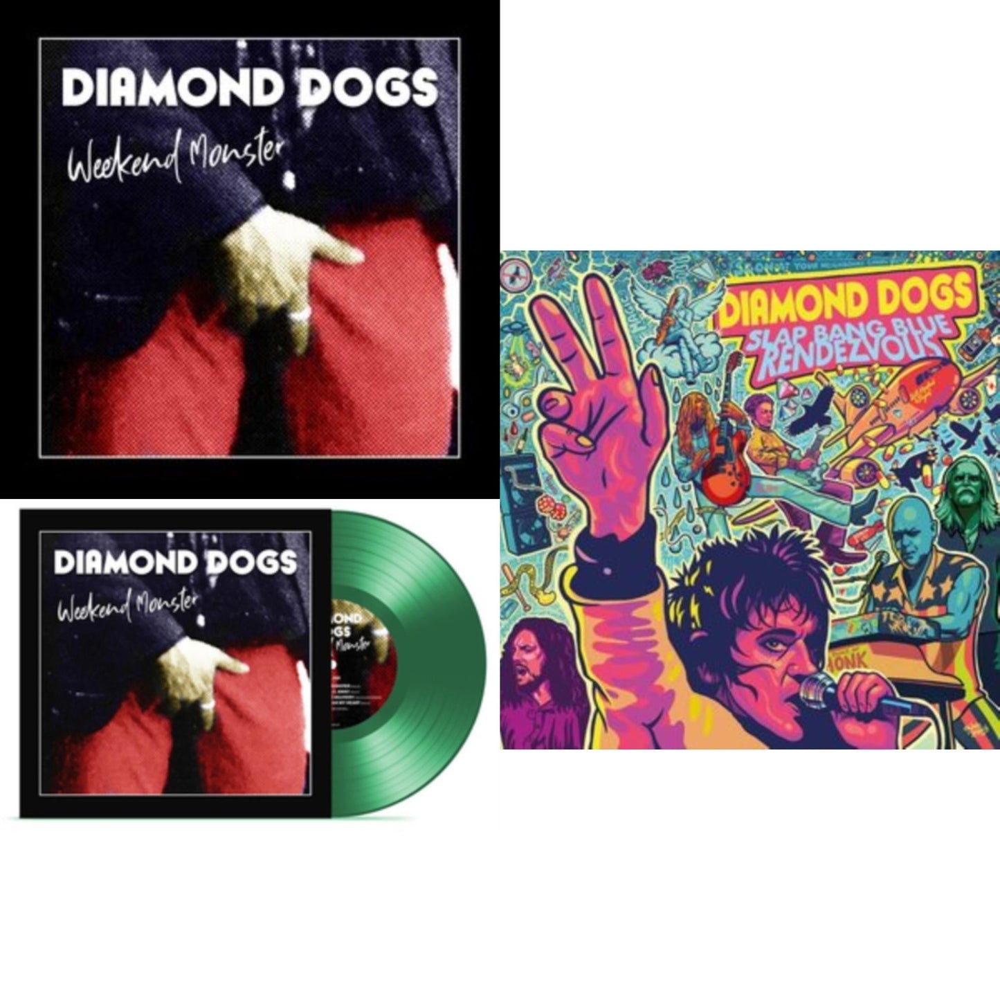Diamond Dogs - Weekend Monster & Weekend Monster & Slap Bang Blue Rendezvous - LP Vinyl Bundle