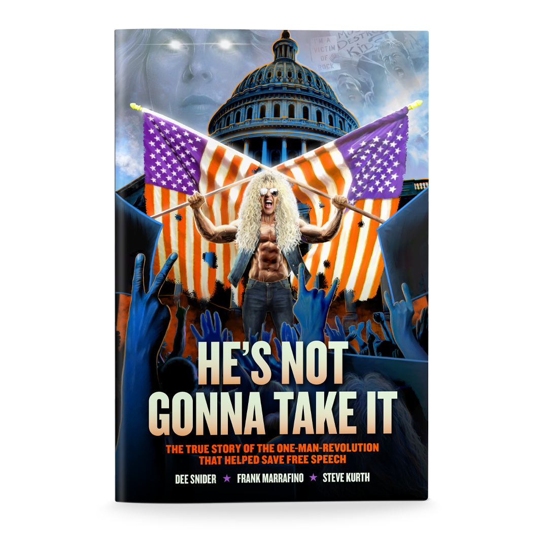 Dee Snider HE'S NOT GONNA TAKE IT Hardcover Book