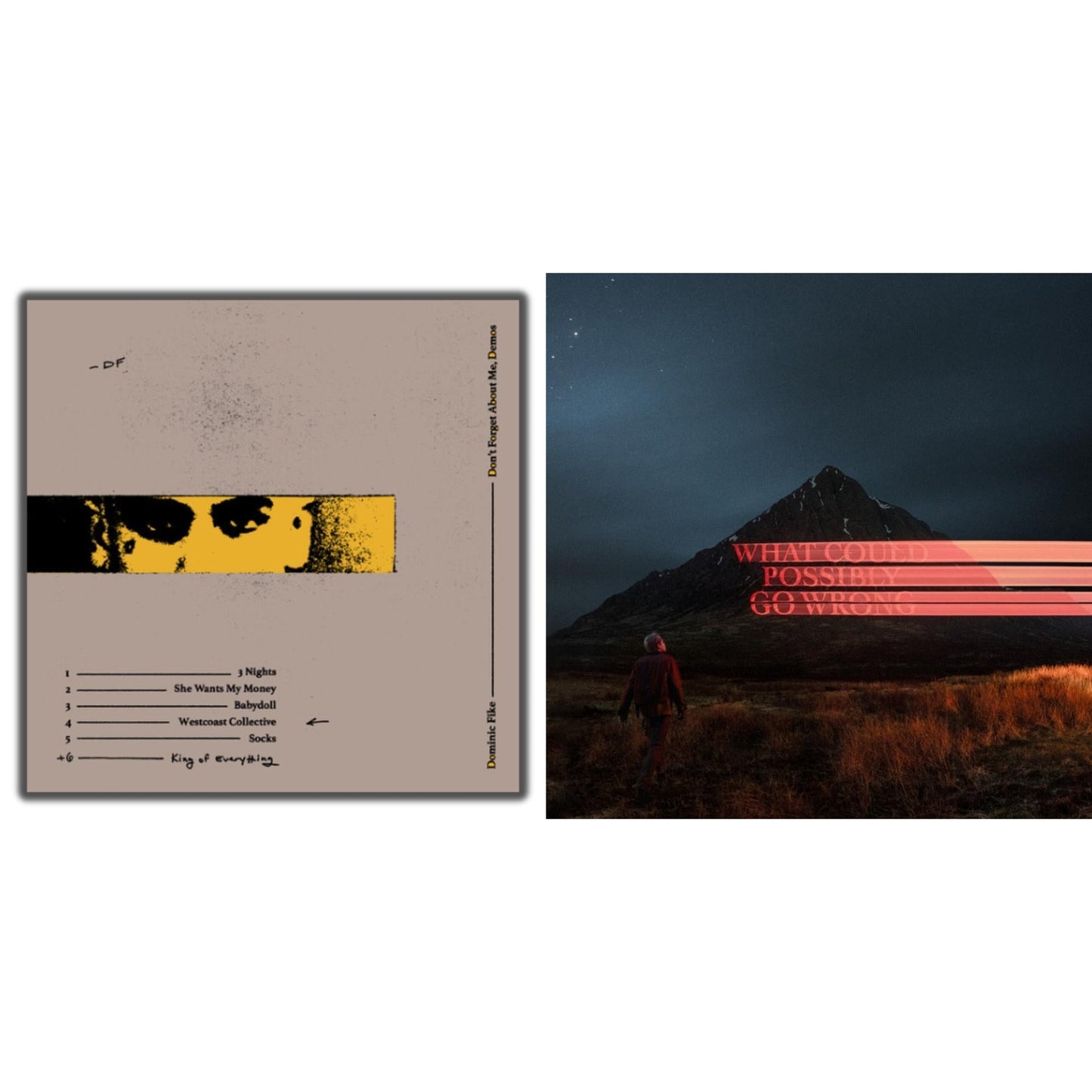 Dominic Fike - Don't Forget About Me, Demos (150G) & What Could Possibly Go Wrong (X) (140G/Poster) - LP Vinyl Bundle