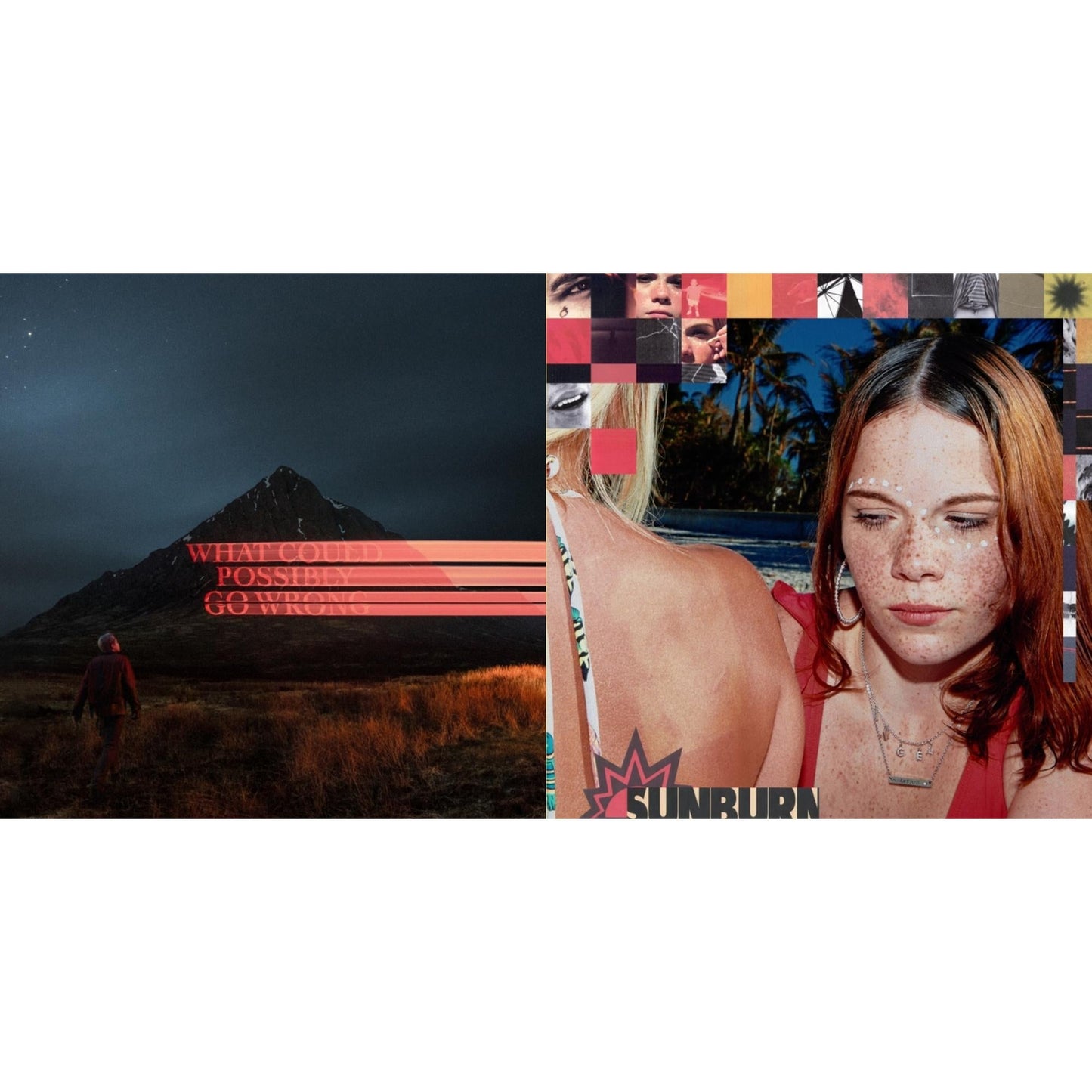 Dominic Fike - What Could Possibly Go Wrong (X) (140G/Poster) & Sunburn (X) (150G) - LP Vinyl Bundle