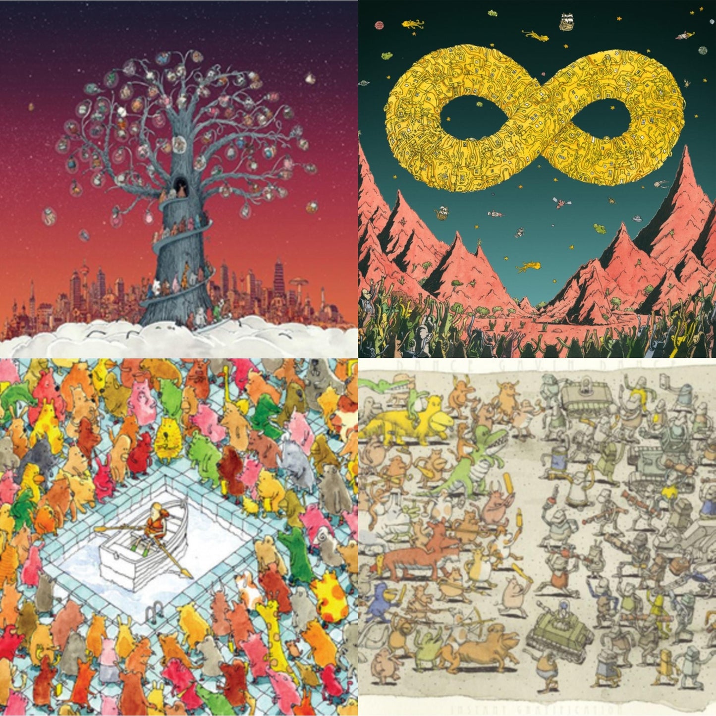 Dance Gavin Dance - Artificial Selection & Mothership & Happiness (180G) & Instant Gratification - LP Vinyl Bundle