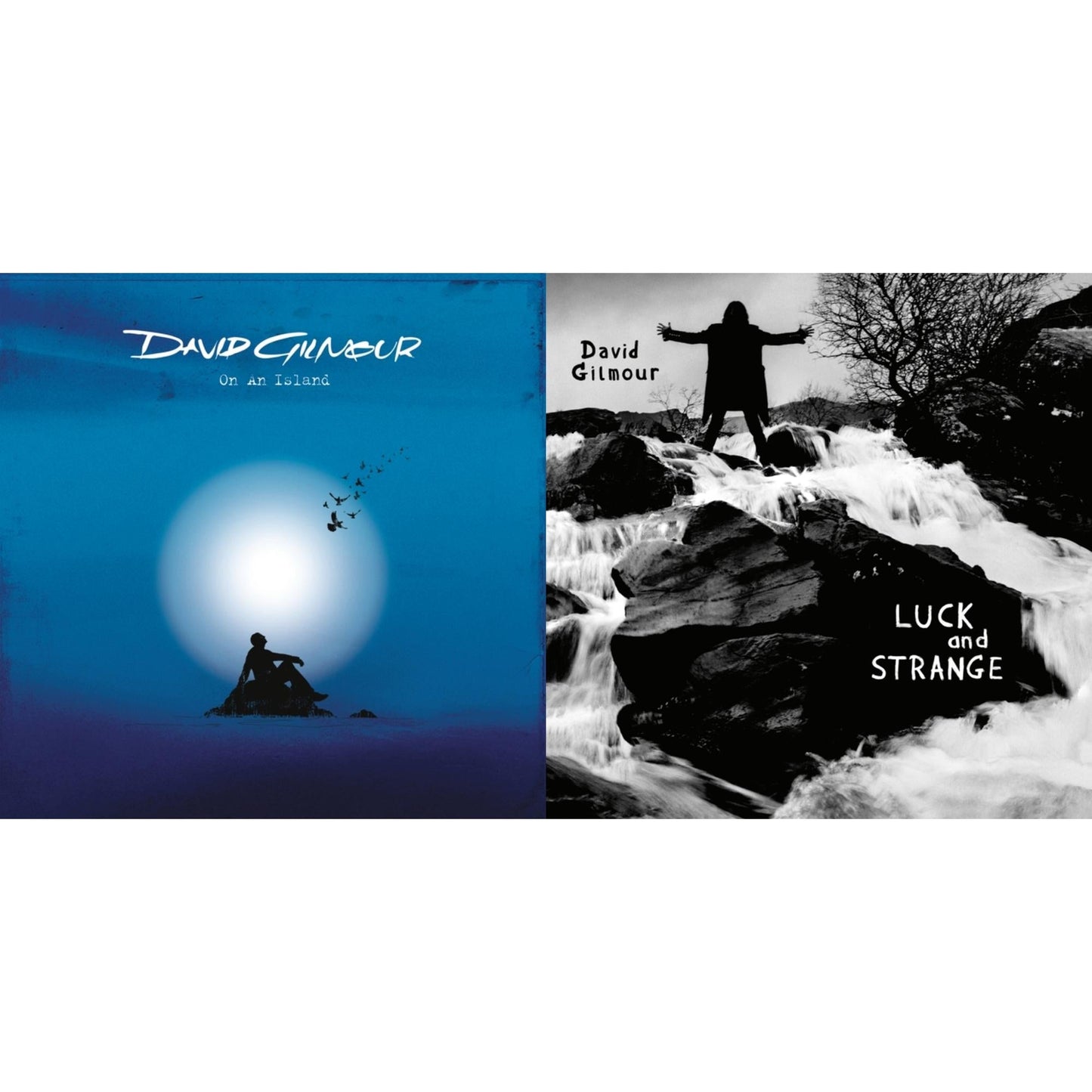 David Gilmour - On An Island (180G) & Luck & Strange - LP Vinyl Bundle