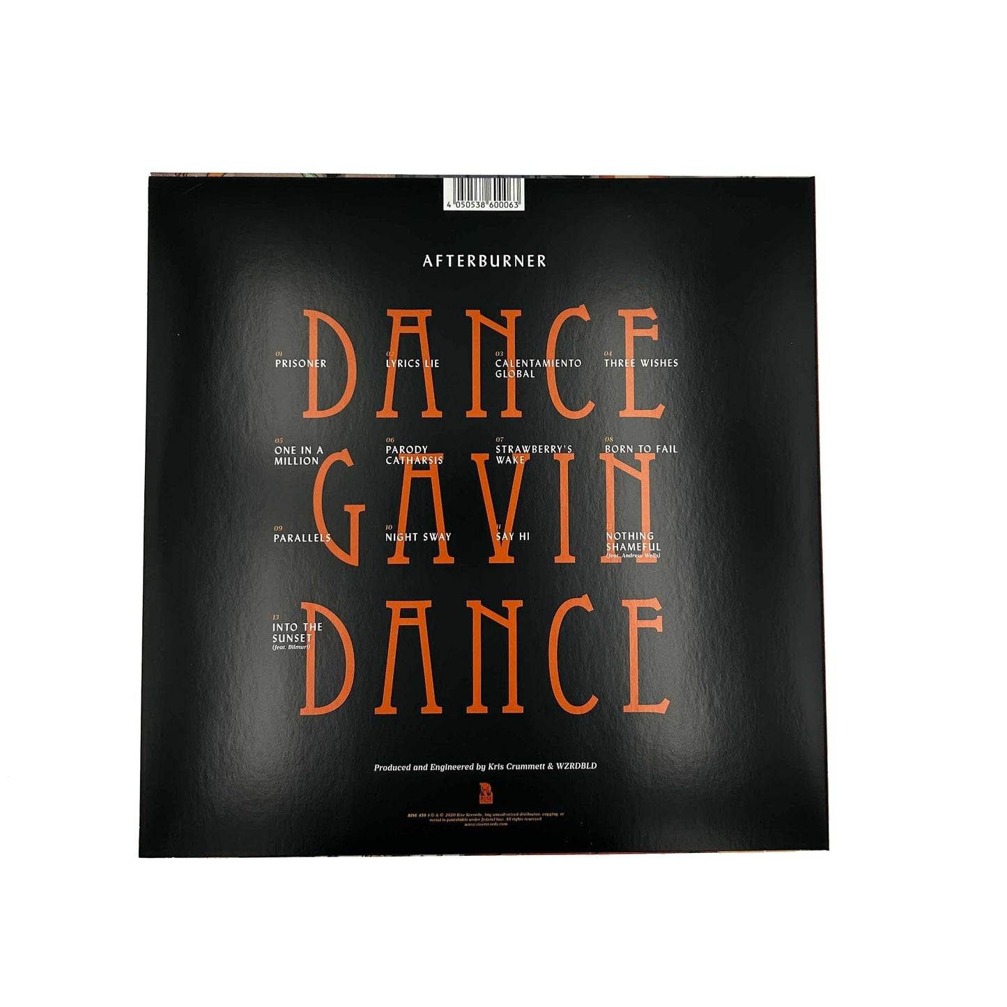 Dance Gavin Dance Afterburner Limited Edition Vinyl Record LP
