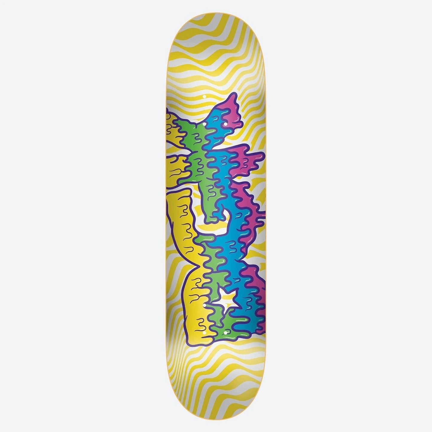DGK Drippy UV Activated Skateboard Deck - 8.0ƒ?? White