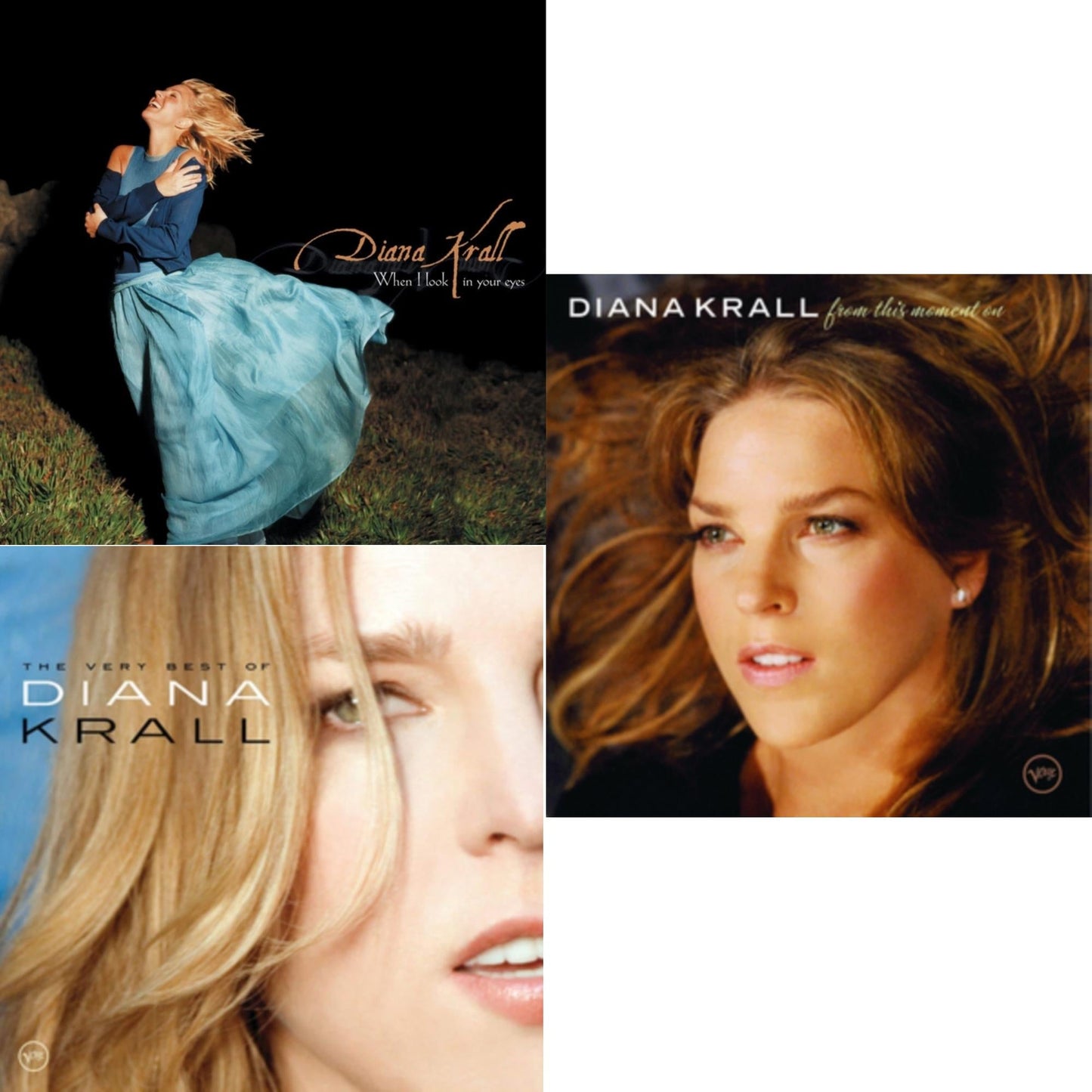 Diana Krall - When I Look In Your Eyes (Verve Acoustic Sounds Series) (2LP) & Very Best Of Diana Krall (180G) & From This Moment On