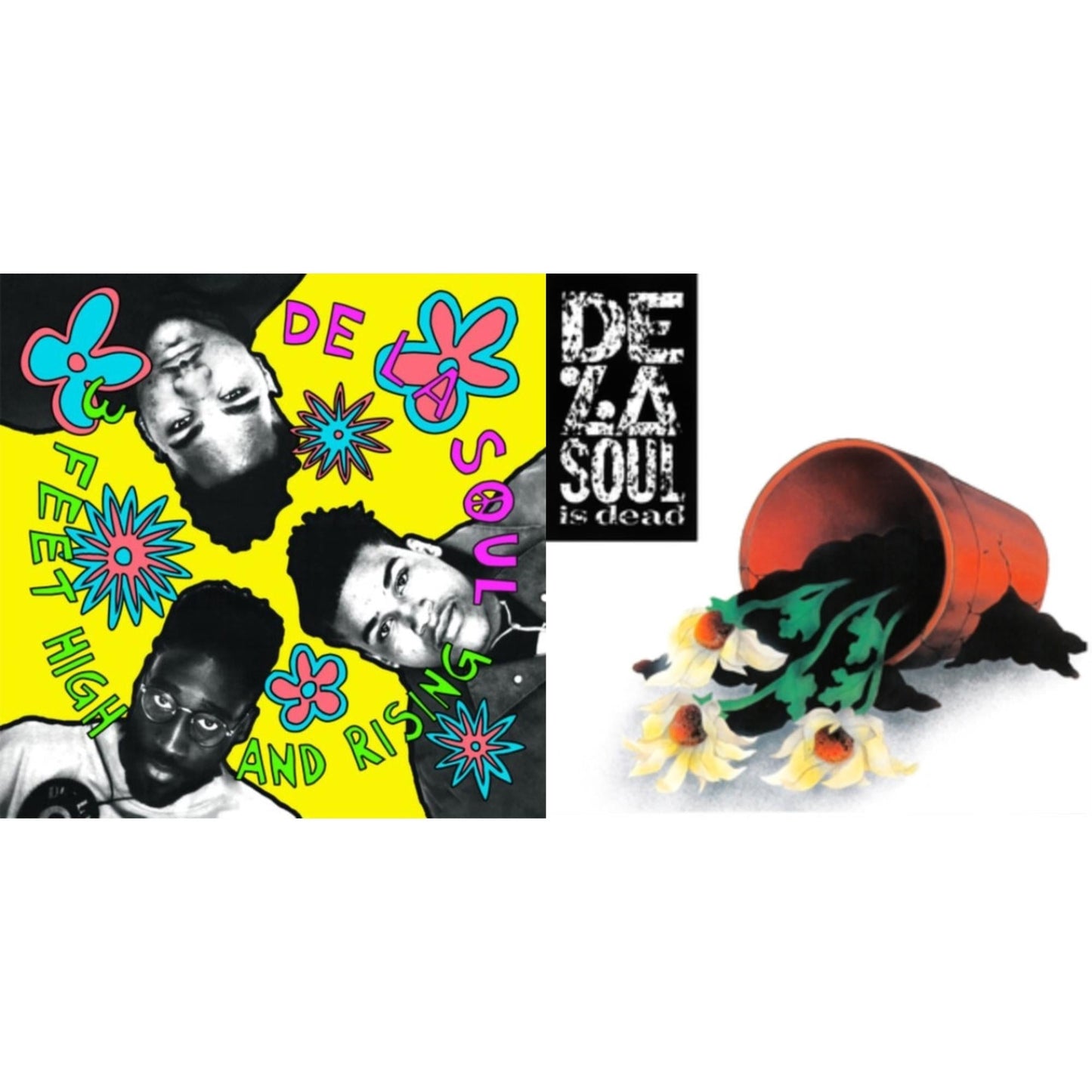 De La Soul - 3 Feet High & Rising (2LP/Yellow Vinyl) & De La Soul Is Dead (2LP)