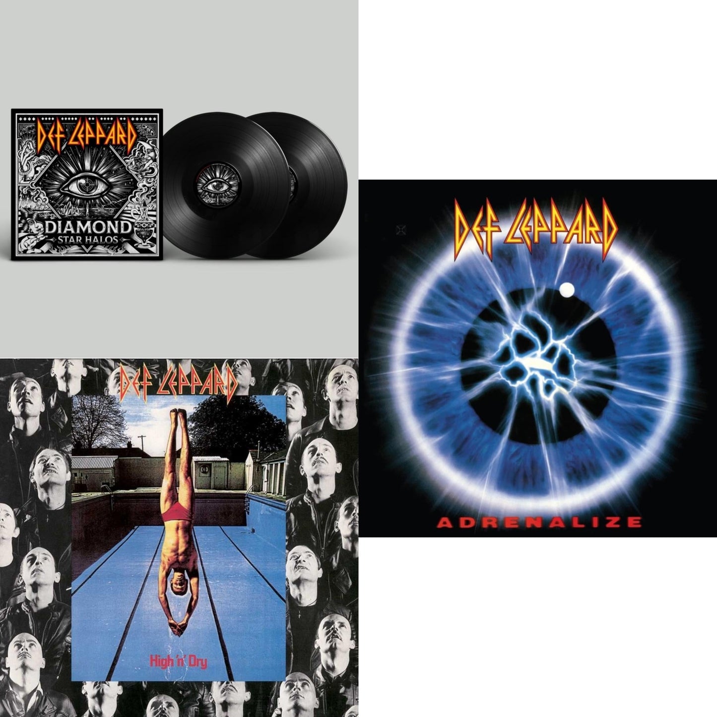Def Leppard - Diamond Star Halos (2LP) & High N Dry & Adrenalize (2LP)