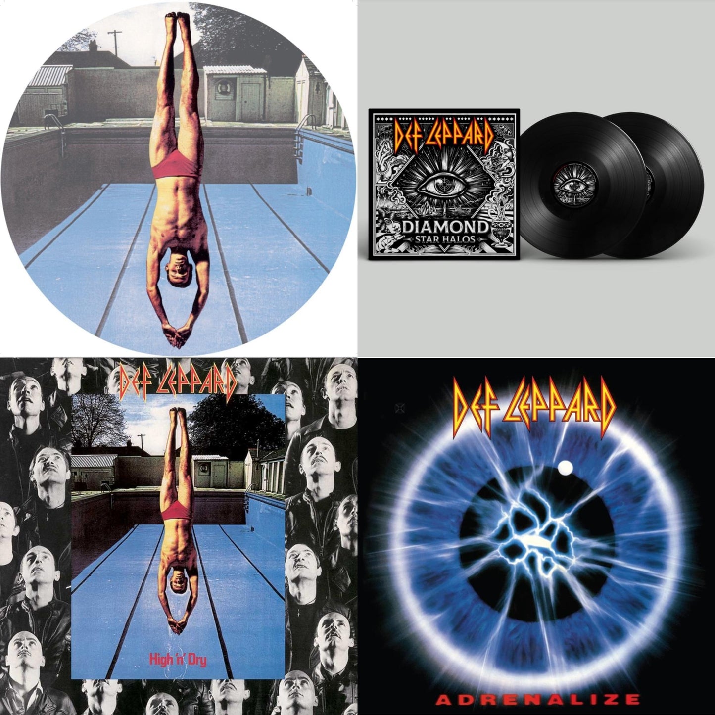 Def Leppard - High 'N' Dry (Picture Dsic) & Diamond Star Halos (2LP) & High N Dry & Adrenalize (2LP)