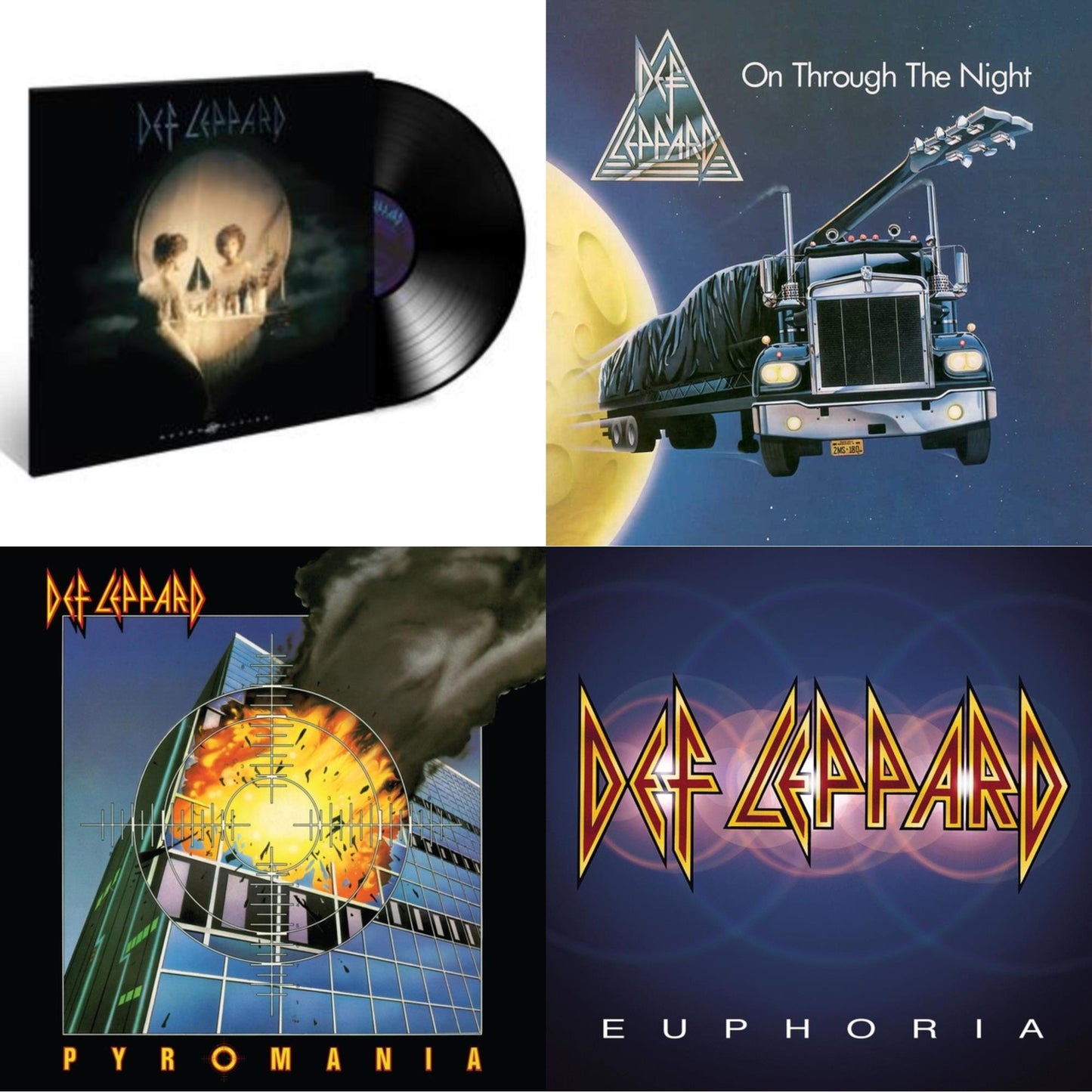 Def Leppard - Retro Active (2LP) & On Through The Night & Pyromania (40Th Anniversary) (Deluxe/2LP) & Euphoria (2LP)