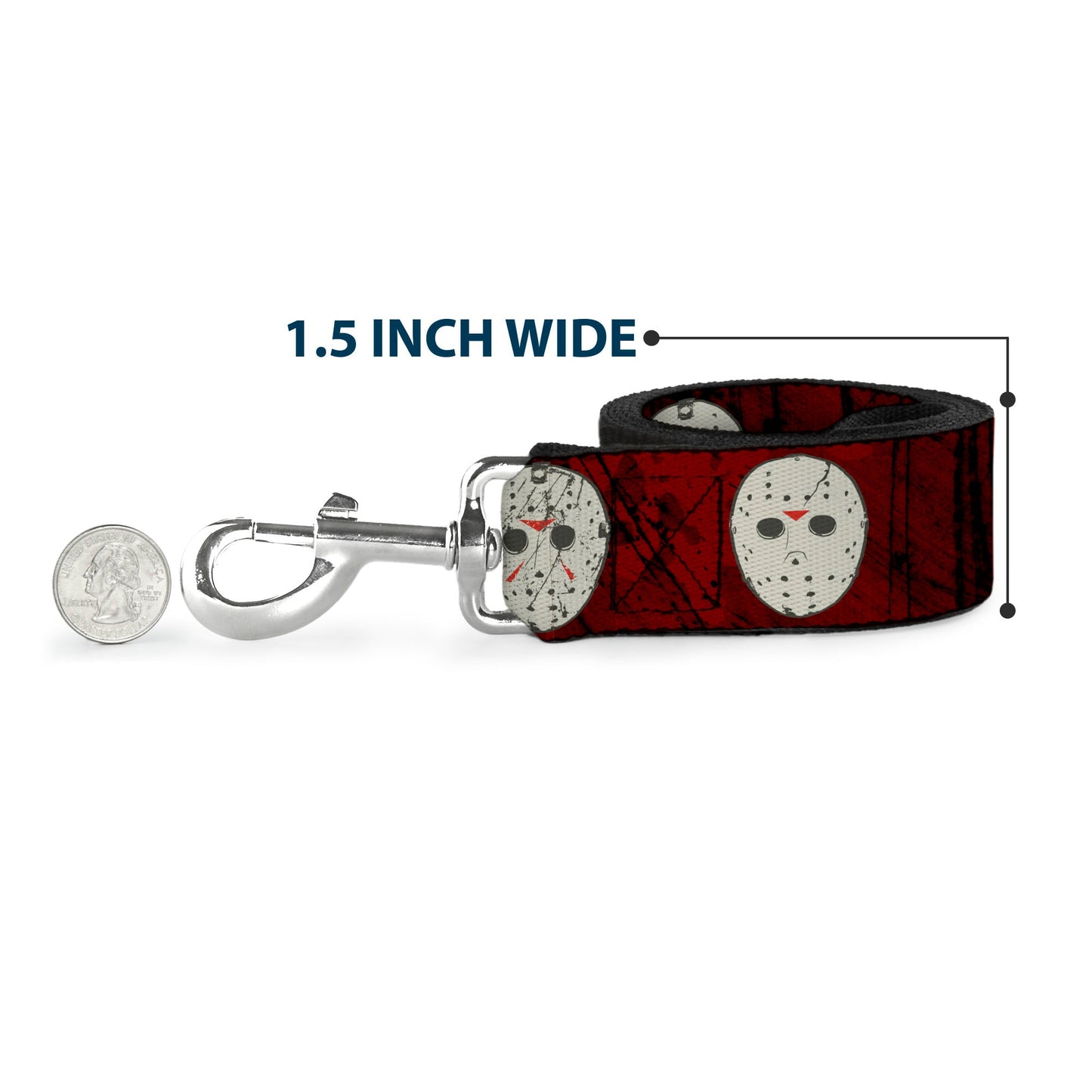 Friday the 13th Jason Hockey Mask Dog Leash
