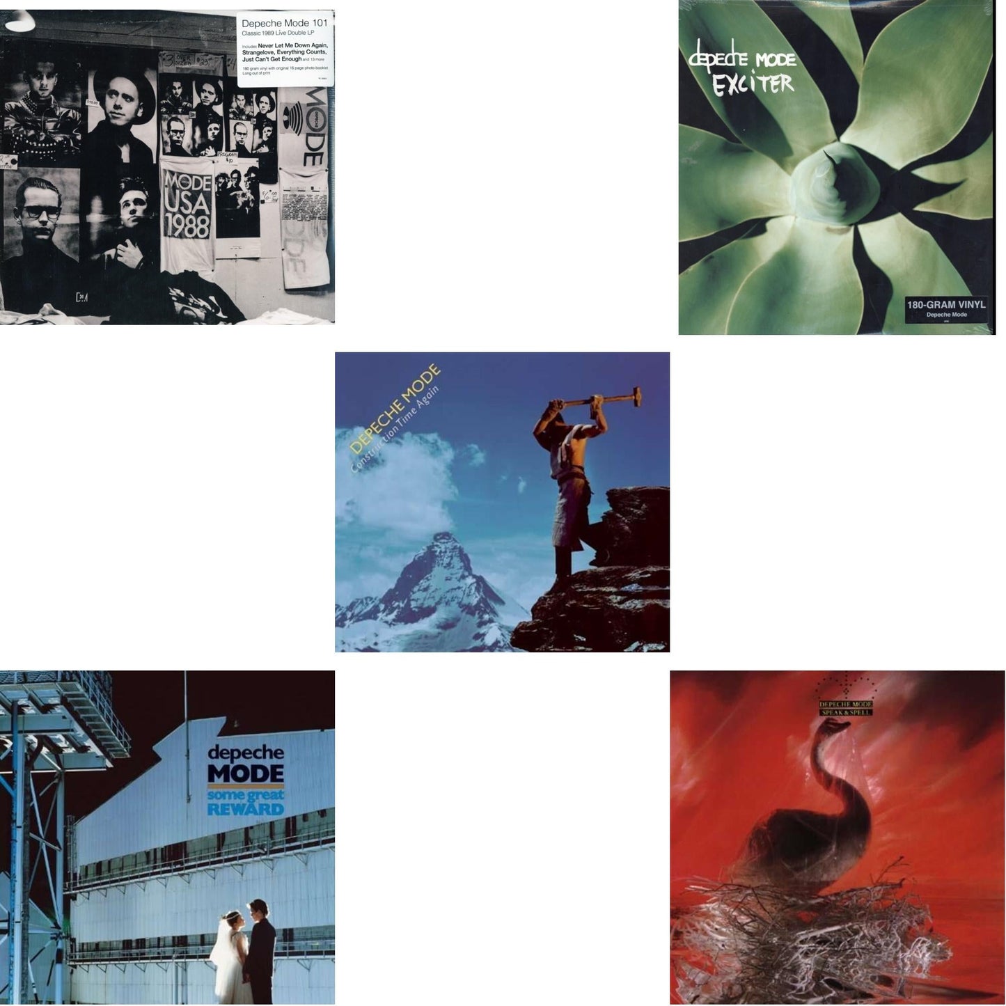 Depeche Mode - 101 (2LP/180G) & Some Great Reward & Construction Time Again & Exciter & Speak & Spell
