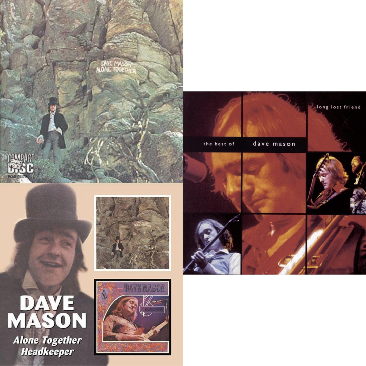 Dave Mason - Alone Together & Alone Together / Headkeeper (Remastered) & Long Lost Friend: Best Of - CD Bundle