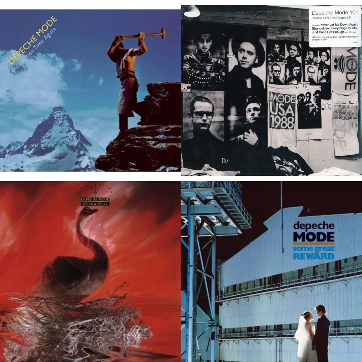 Depeche Mode - Construction Time Again & 101 (2LP/180G) & Speak & Spell & Some Great Reward