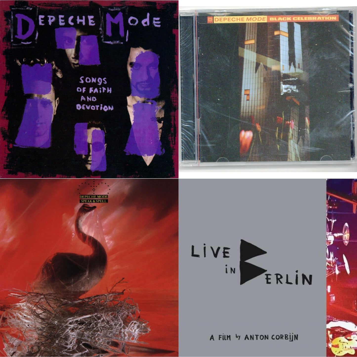 Depeche Mode - Songs Of Faith & Devotion & Black Celebration & Speak & Spell & Live In Berlin - CD Bundle