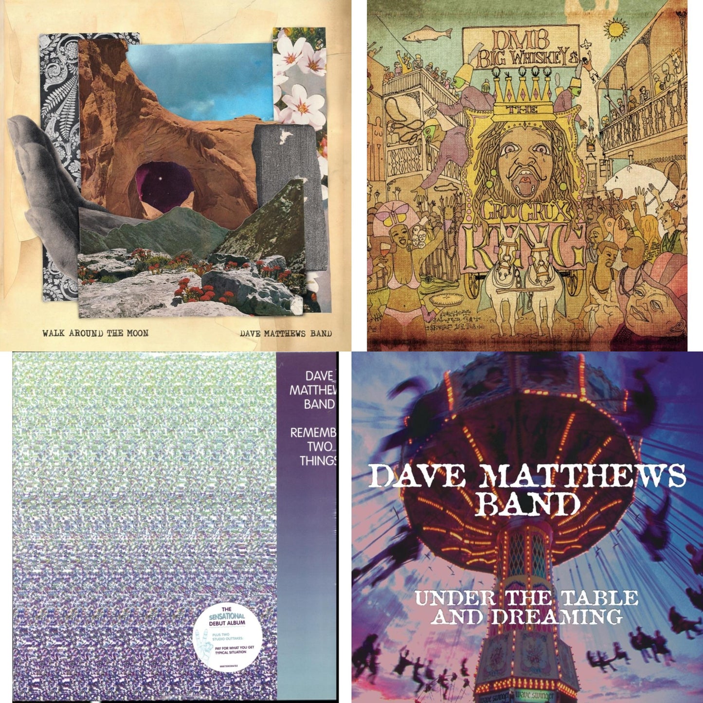 Dave Matthews Band - Walk Around The Moon & Big Whiskey & The Groogrux King (2LP/Gatefold) & Remember Two Things (2LP/180G/Dl Card) & Under The Table And Dreaming (2 LP/150G/Dl Code)