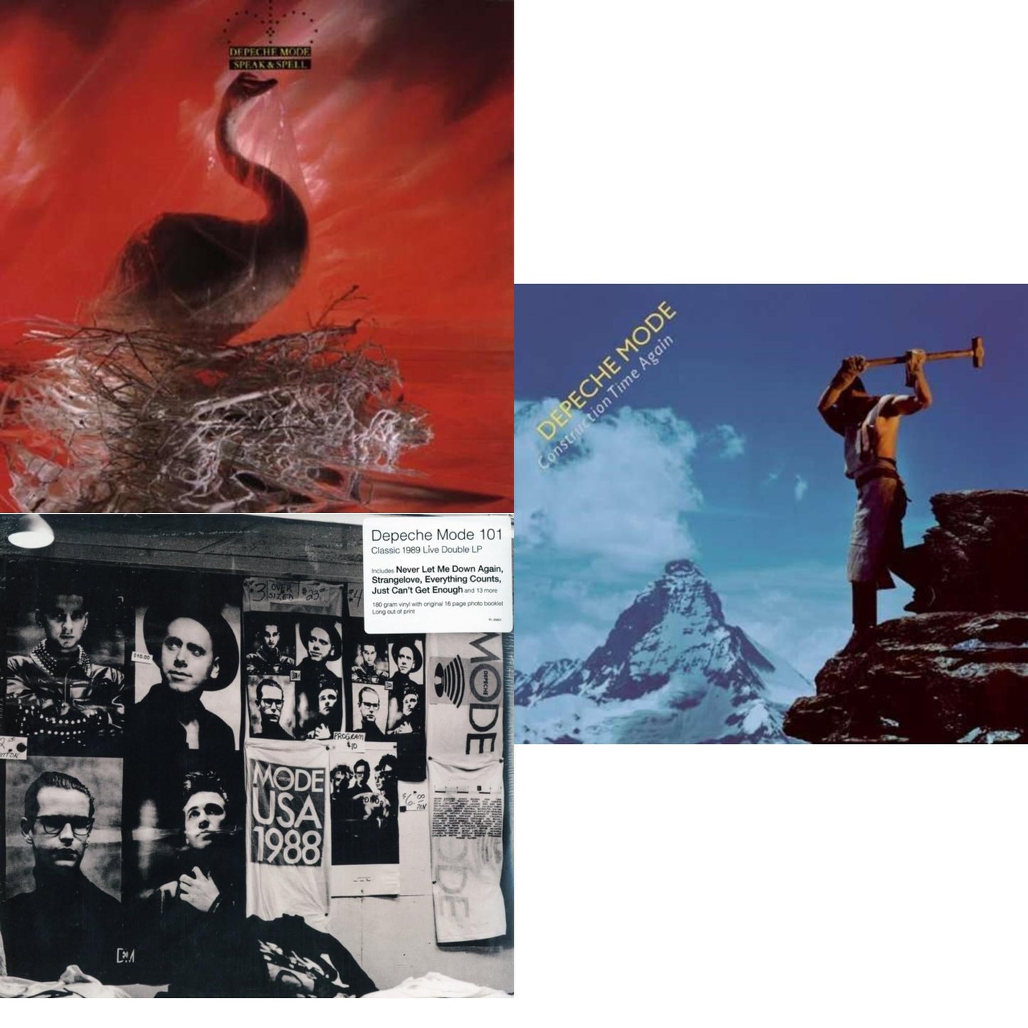 Depeche Mode - Speak & Spell & 101 (2LP/180G) & Construction Time Again