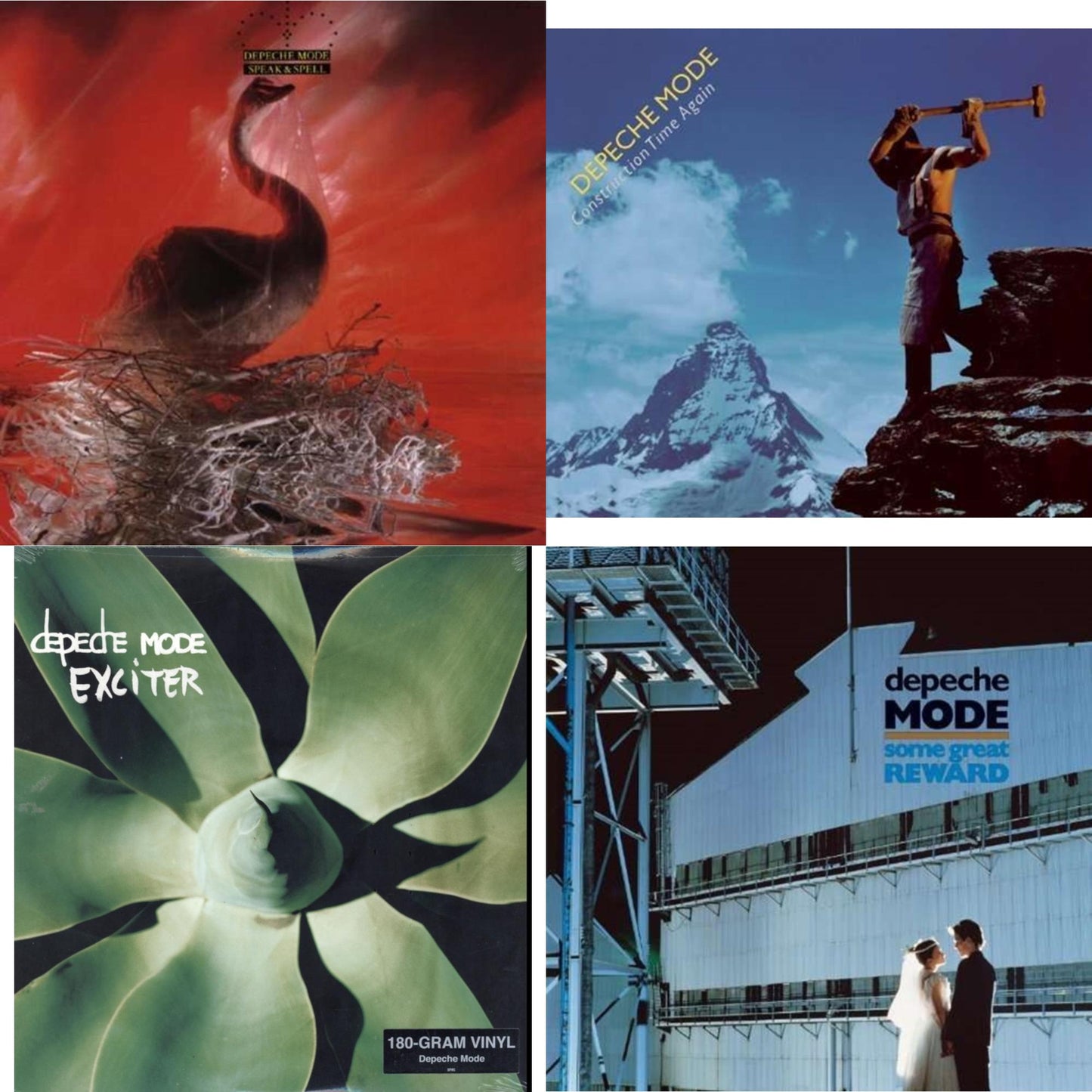 Depeche Mode - Speak & Spell & Construction Time Again & Exciter & Some Great Reward - LP Vinyl Bundle