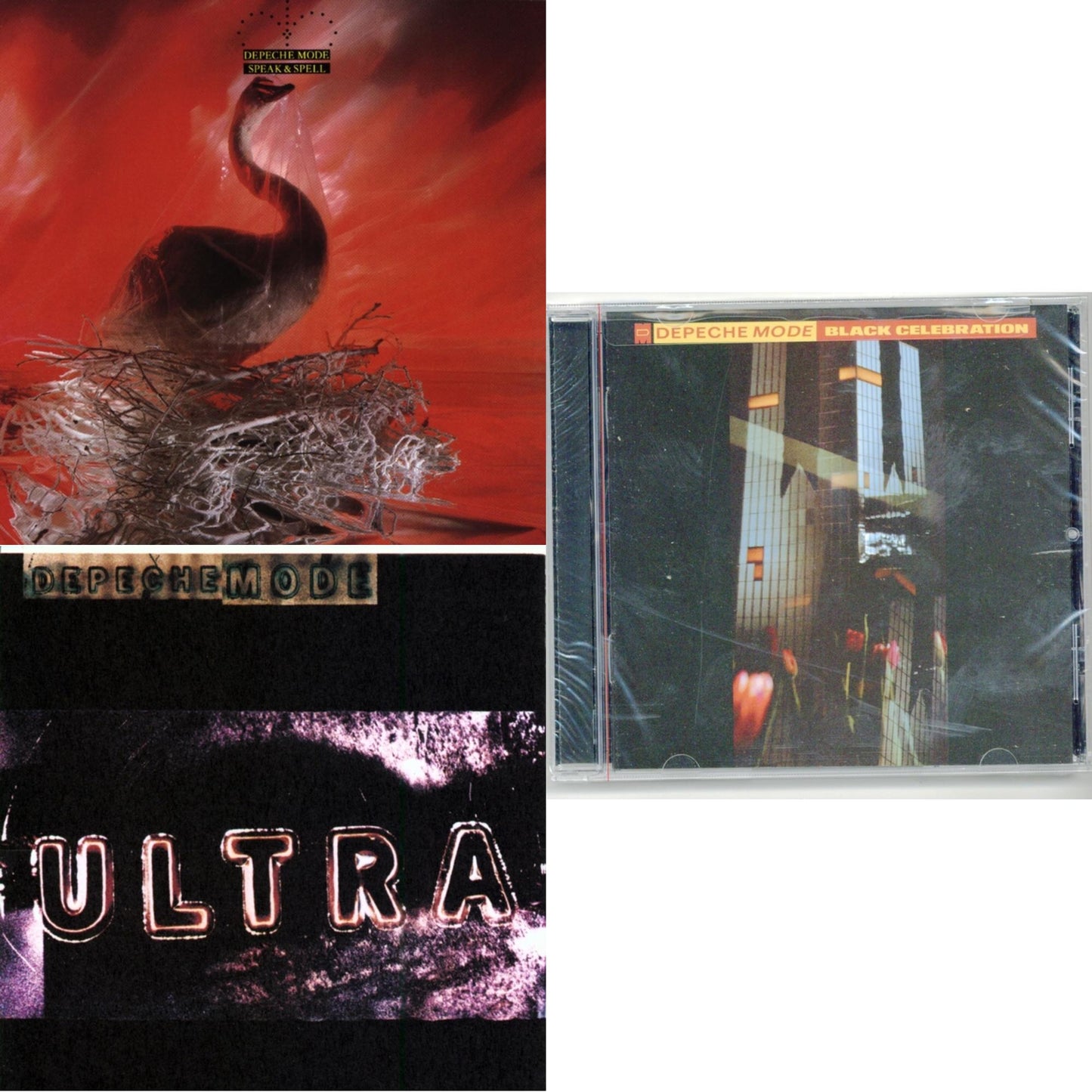 Depeche Mode - Speak & Spell & Ultra & Black Celebration - CD Bundle