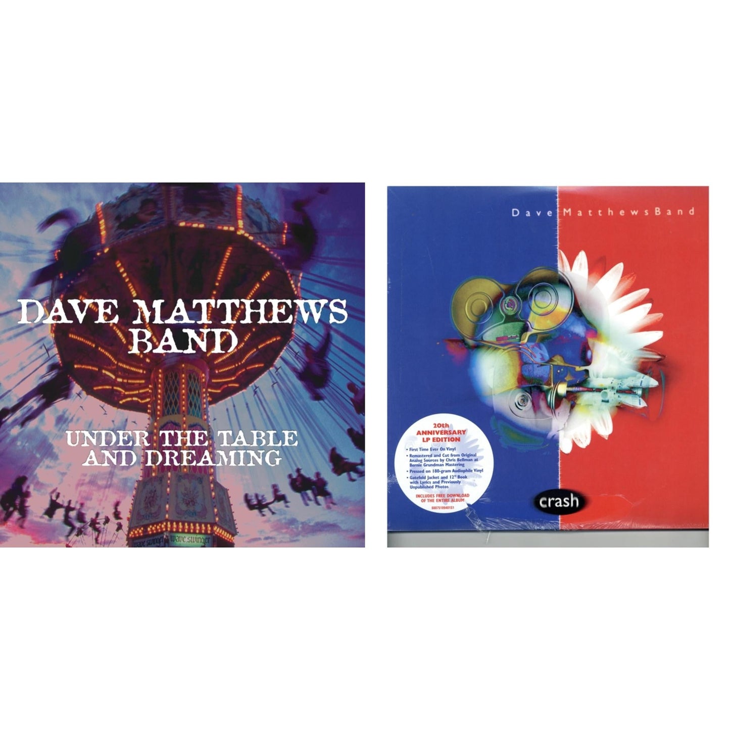 Dave Matthews Band - Under The Table And Dreaming (2 LP/150G/Dl Code) & Crash Anniversary Edition (2LP/180G/Dl Card/Deluxe LP/Gatefold)