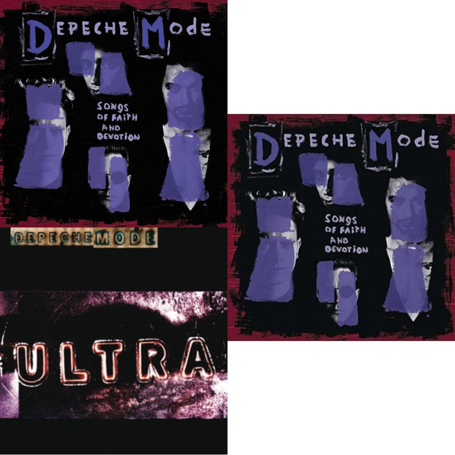 Depeche Mode - Songs Of Faith & Devotion & Ultra & Songs Of Faith And Devotion (180G) - LP Vinyl Bundle