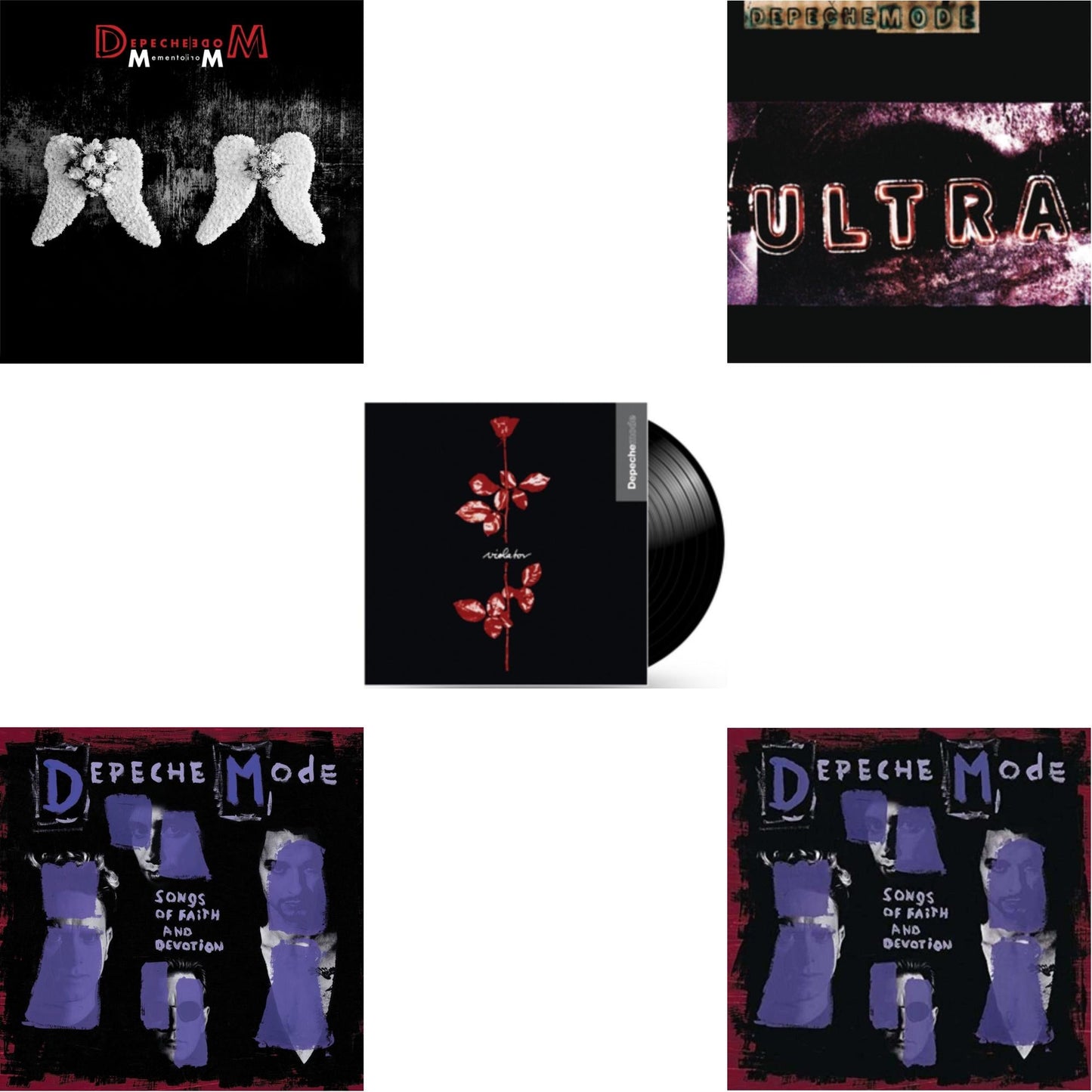 Depeche Mode - Memento Mori (2LP/Tri-Fold Jacket/Inner Sleeves/Poster) & Songs Of Faith & Devotion & Violator (180G) & Ultra & Songs Of Faith And Devotion (180G)
