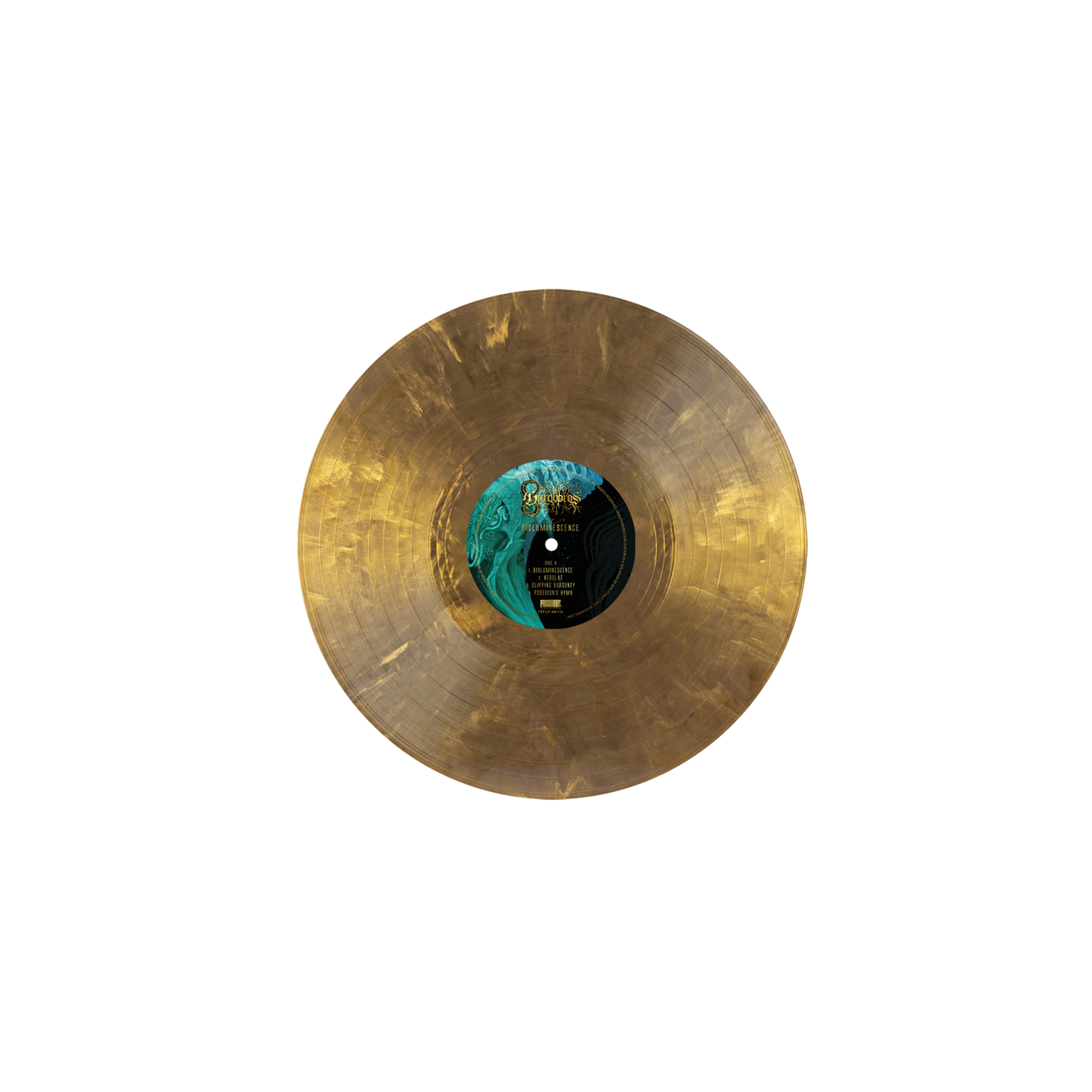Dawn of Ouroboros - Bioluminescence on Gold Black Ice Vinyl Record