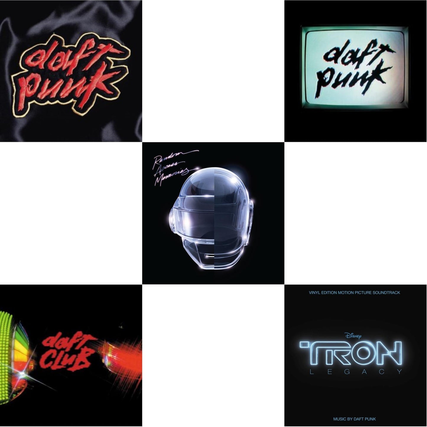 Daft Punk - Homework & Daft Club (2LP) & Random Access Memories (10Th Anniversary Edition/180G/3LP) & Human After All (2LP) & Tron: Legacy Ost (2LP/180G)