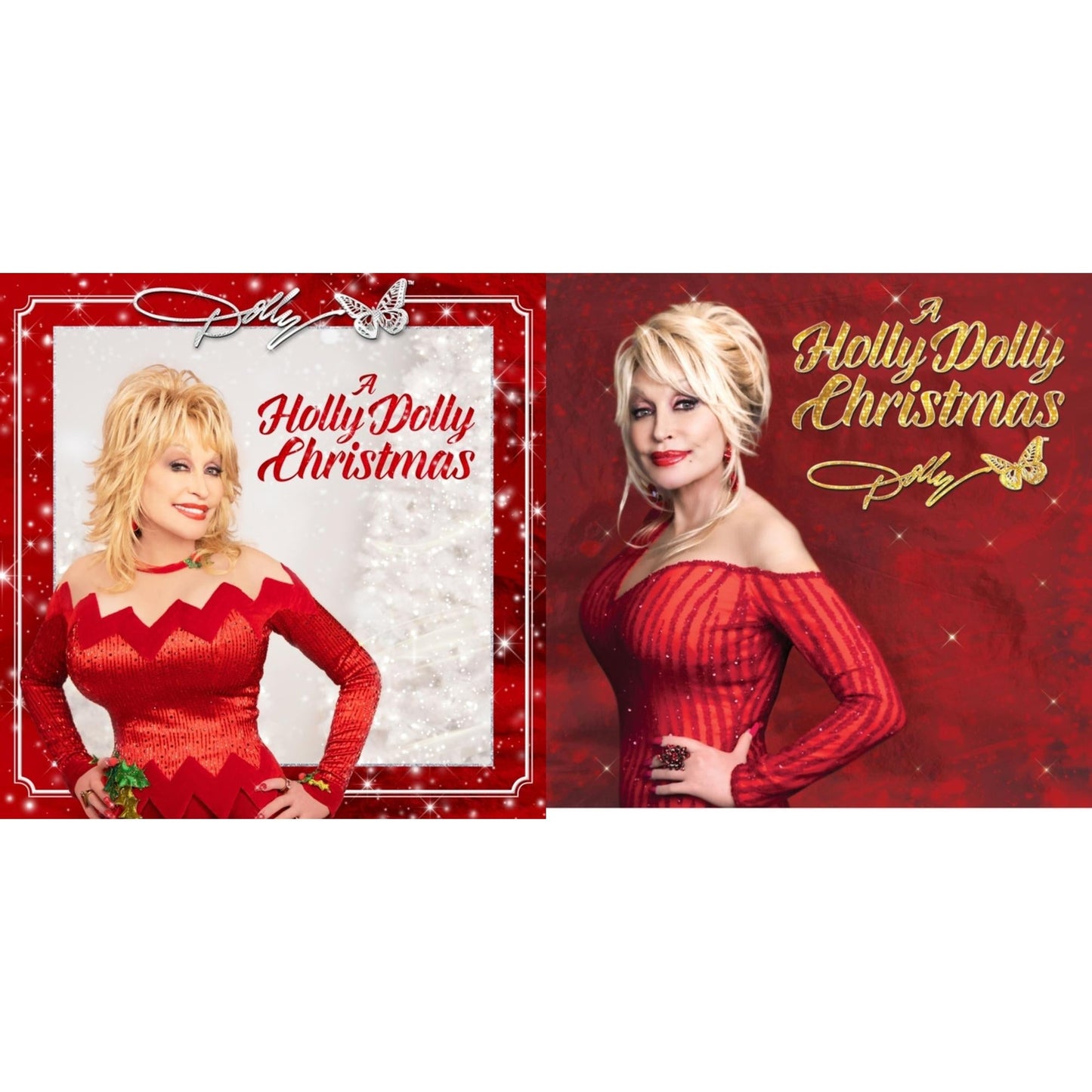 Dolly Parton - Holly Dolly Christmas (Ultimate Deluxe Edition) & Holly Dolly Christmas (Opaque Red LP Vinyl)