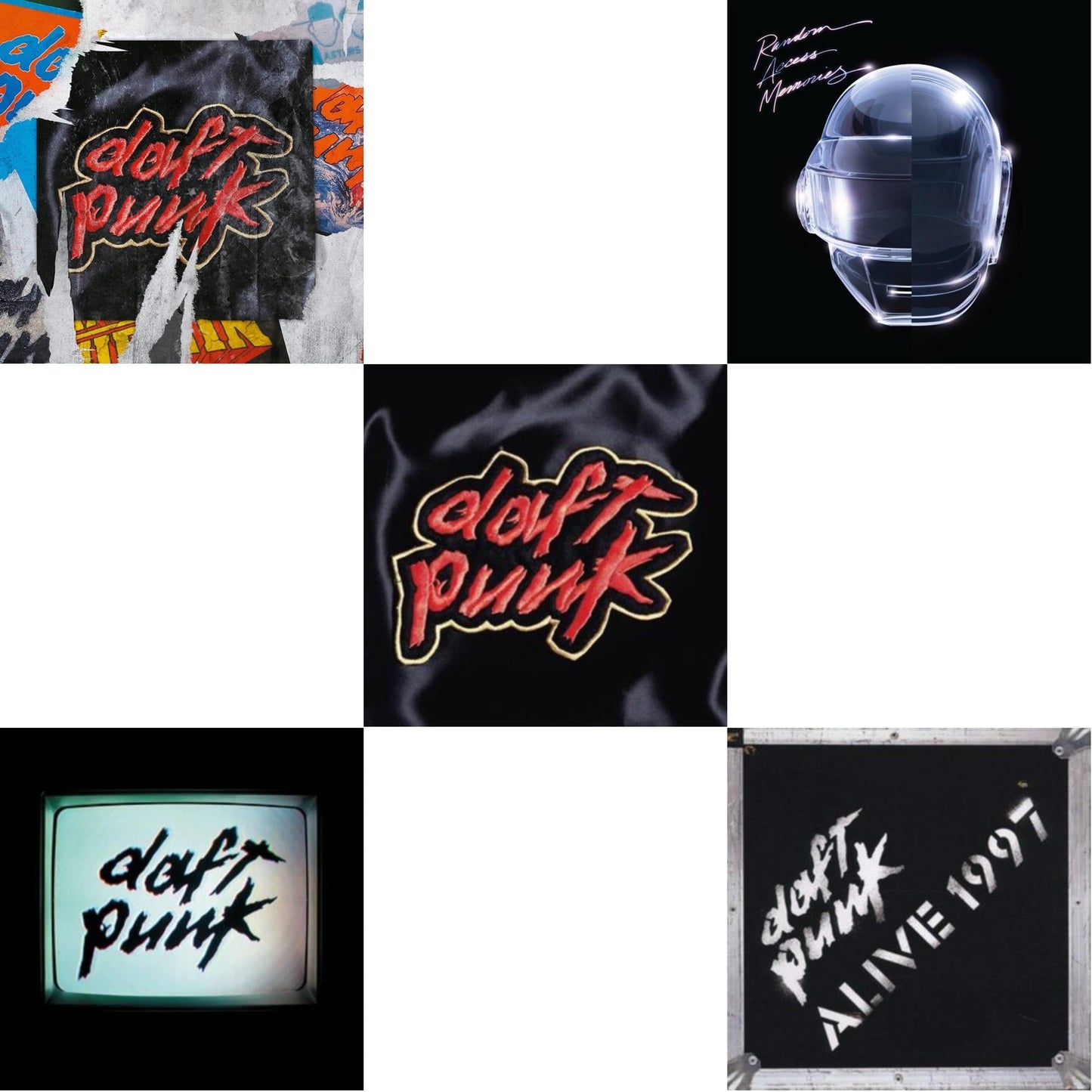 Daft Punk - Human After All (2LP) & Homework & Alive 1997 & Random Access Memories (10Th Anniversary Edition/180G/3LP) & Homework (Limited/2LP)