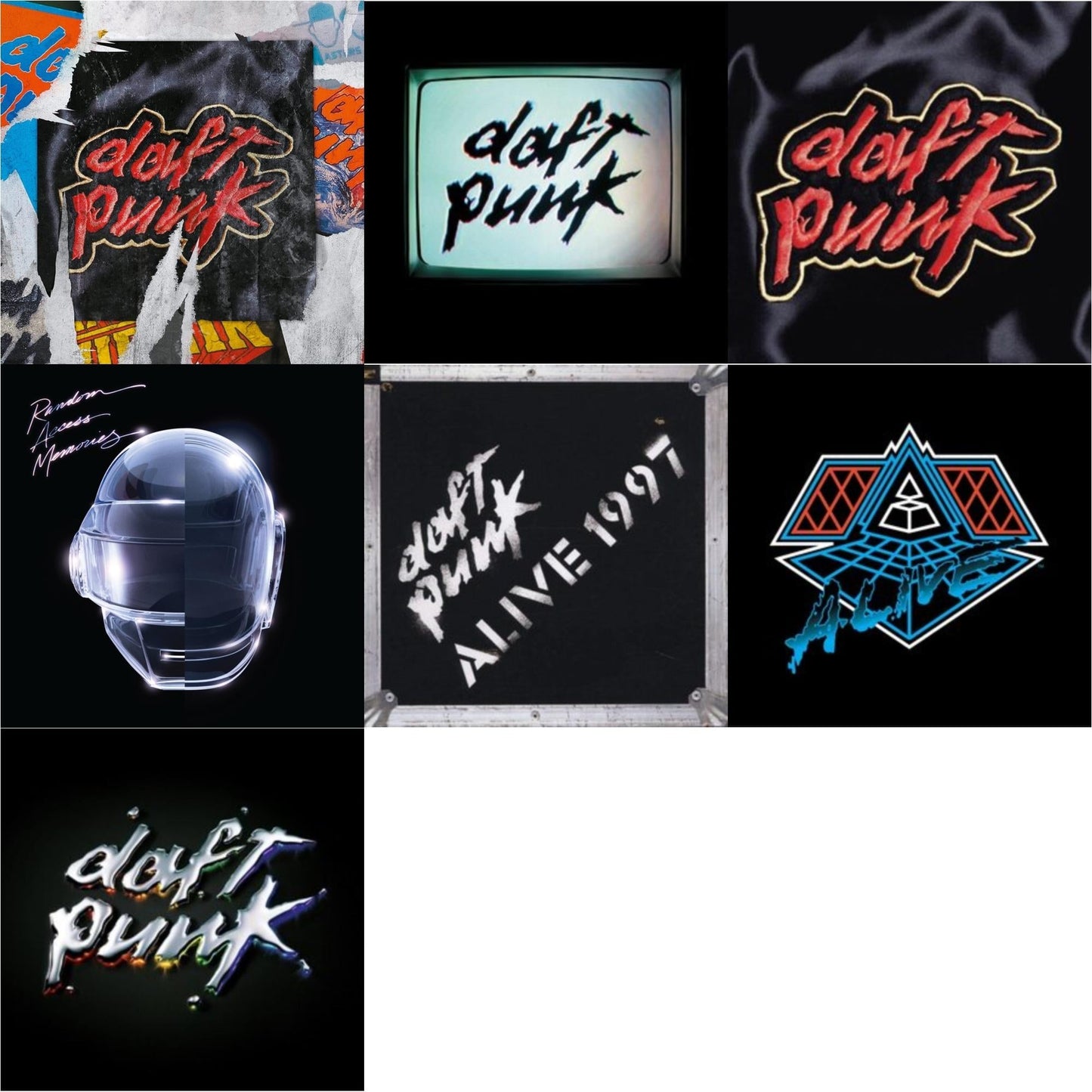 Daft Punk - Human After All (2LP) & Homework & Alive 2007 (2LP) & Discovery & Alive 1997 & Random Access Memories (10Th Anniversary Edition/180G/3LP) & Homework (Limited/2LP)