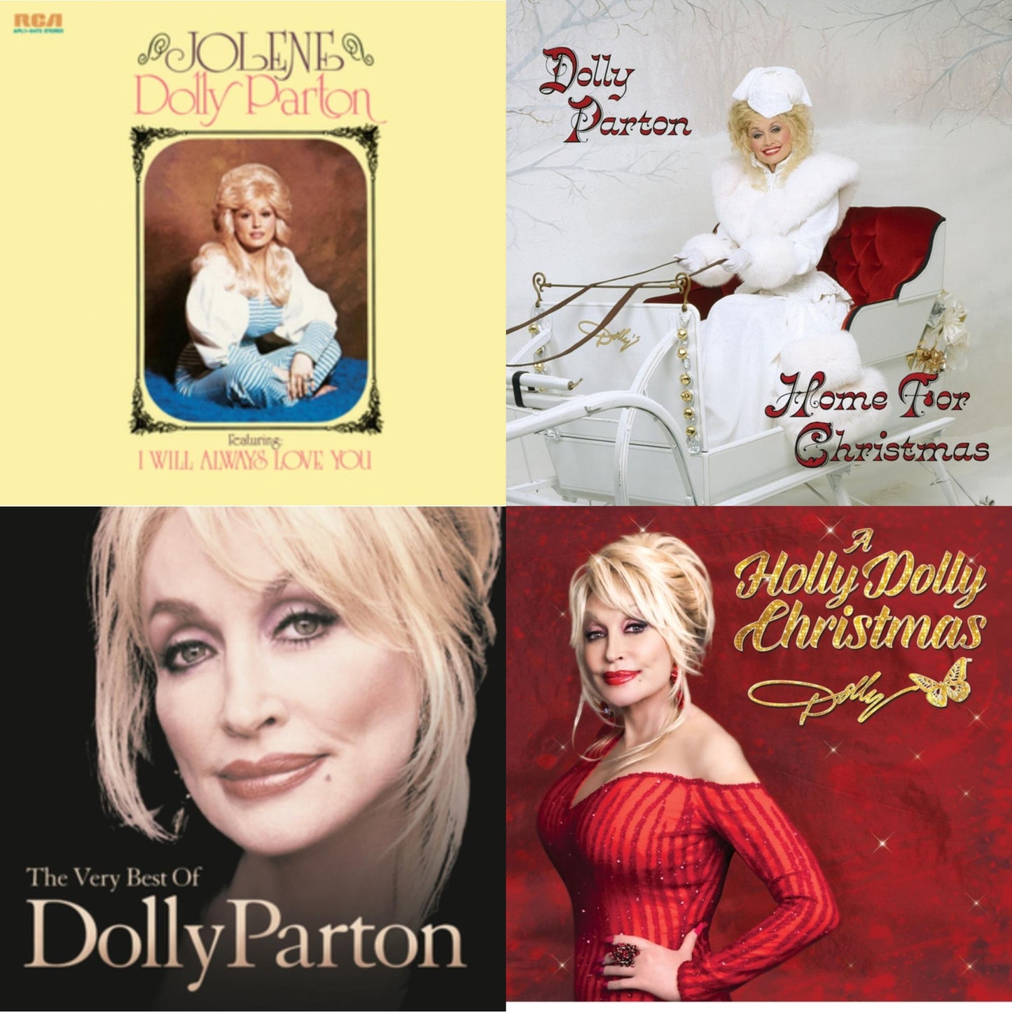 Dolly Parton - Holly Dolly Christmas (Ultimate Deluxe Edition) & Jolene (140G/Dl Insert) & Very Best Of Dolly Parton (2LP) & Home For Christmas (140G)
