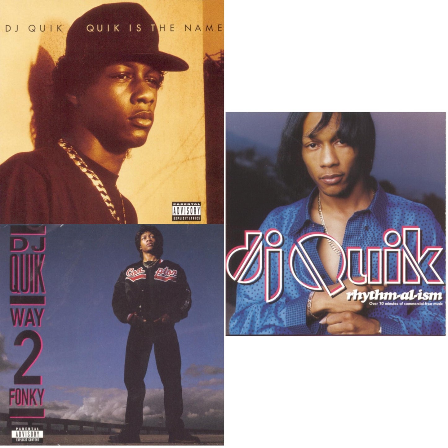 Dj Quik - Way 2 Fonky & Quik Is The Name & Rhythm Al Ism - CD Bundle