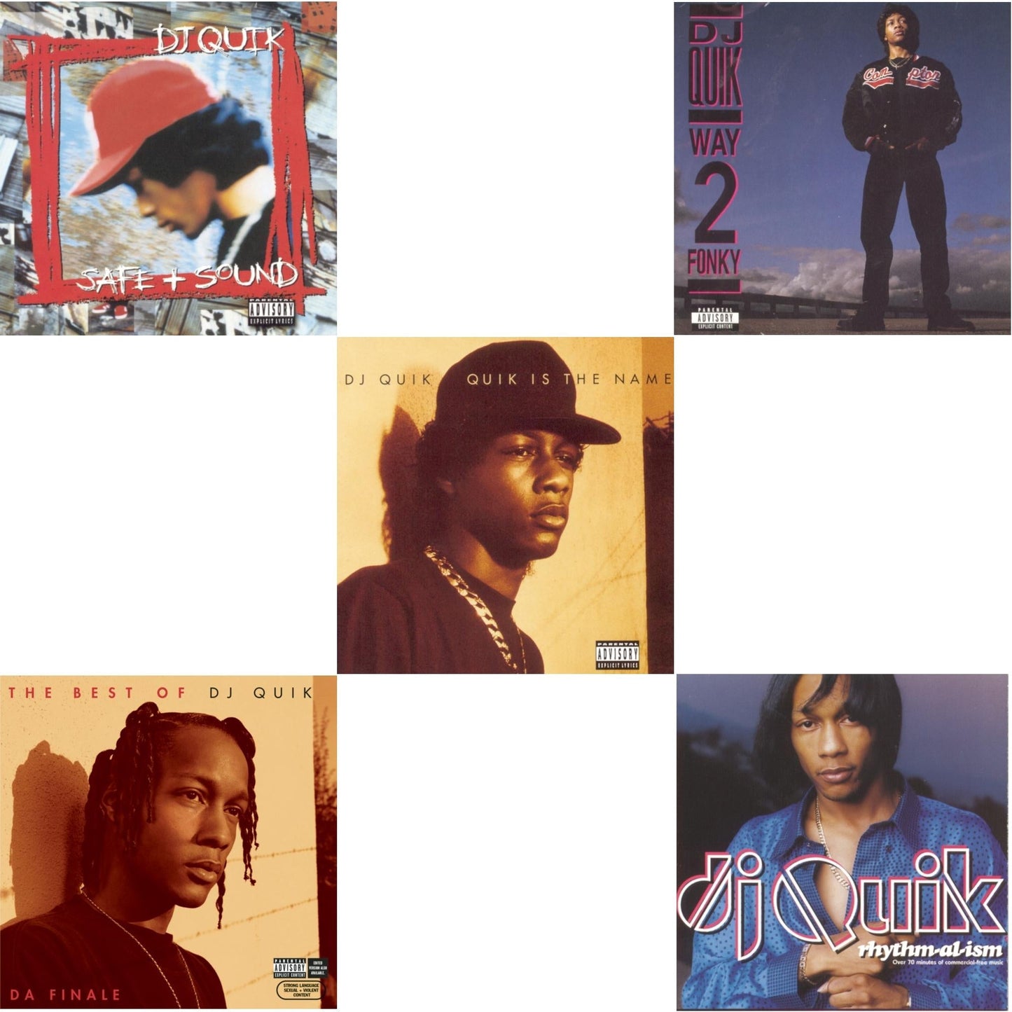 Dj Quik - Best Of Dj Quik: Da Finale & Way 2 Fonky & Safe & Sound & Quik Is The Name & Rhythm Al Ism - CD Bundle