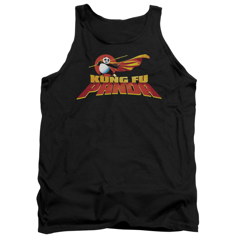 Kung Fu Panda Logo Mens Tank Top Shirt Black Officially Licensed