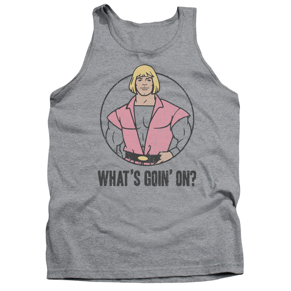 Masters Of The Universe Whats Goin On Mens Tank Top Shirt Athletic Heather Officially Licensed