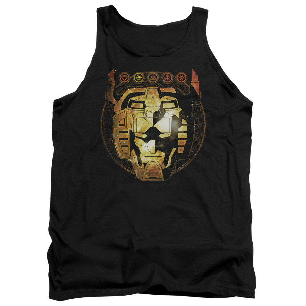 Voltron Head Space Mens Tank Top Shirt Black Officially Licensed