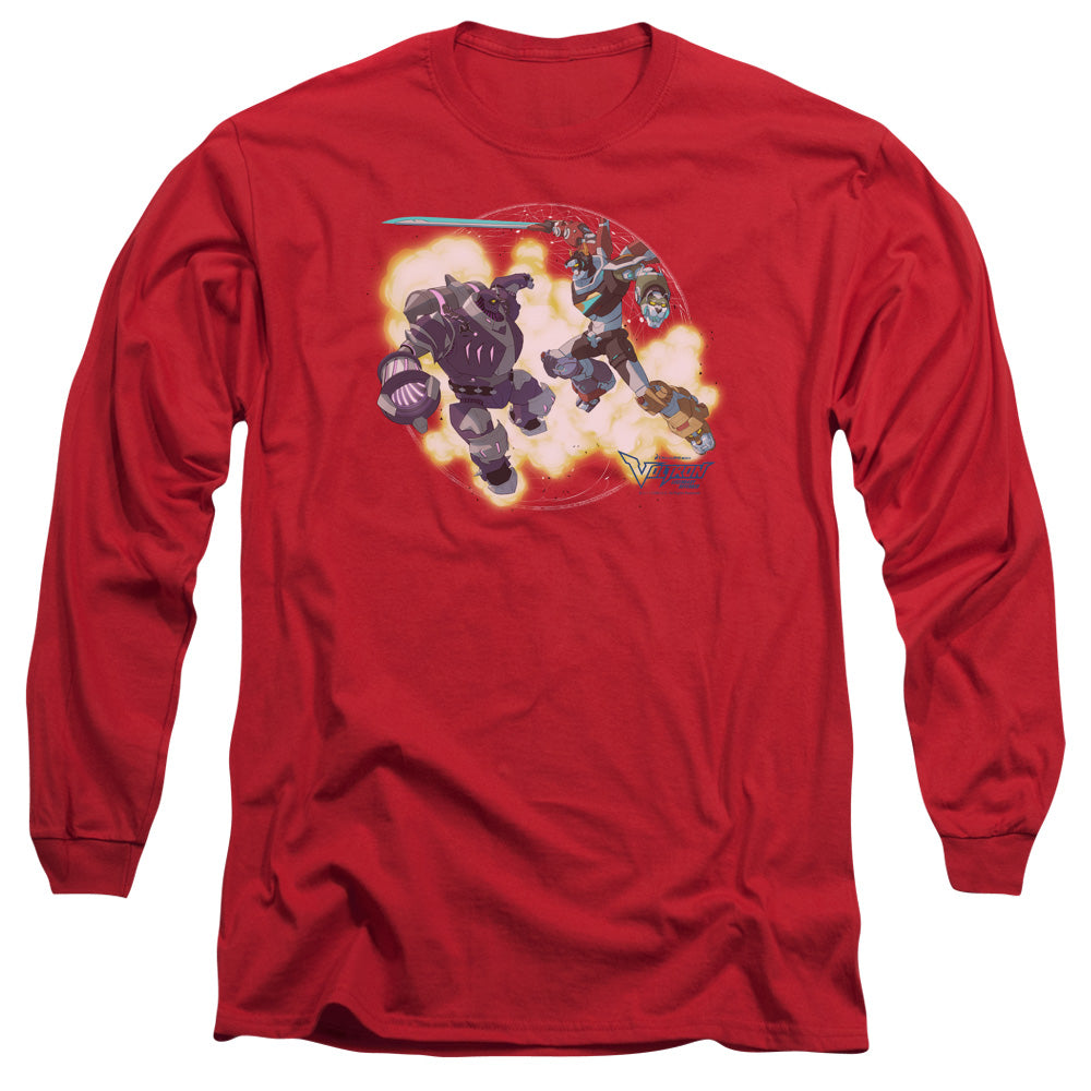 Voltron Robeast Mens Long Sleeve Shirt Red Officially Licensed