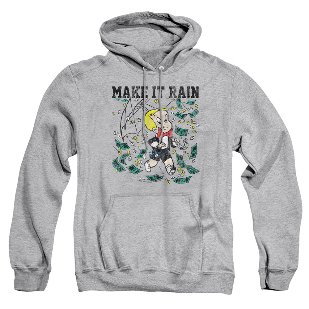 Richie Rich Make It Rain Mens Hoodie Athletic Heather