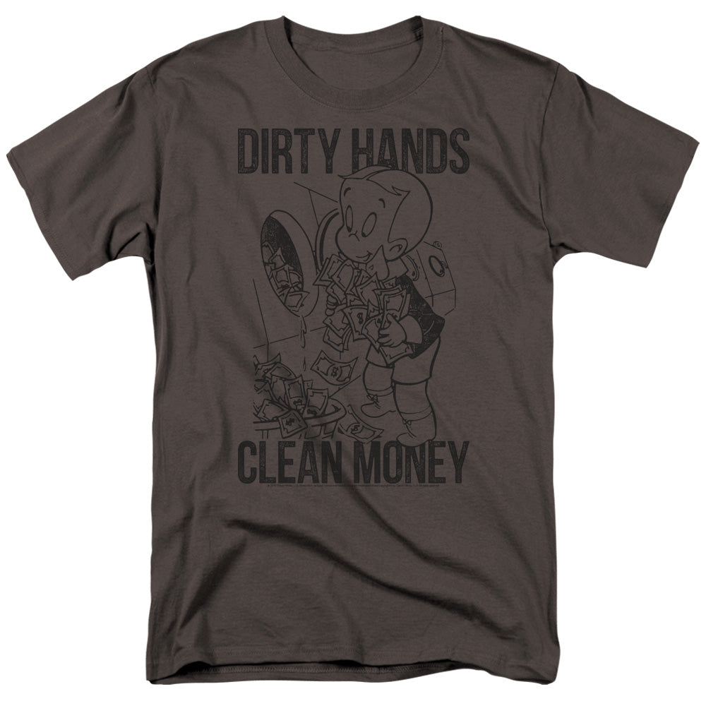 Richie Rich Clean Money Mens T Shirt Charcoal Officially Licensed
