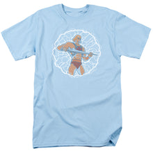 Load image into Gallery viewer, Masters Of The Universe Lightning Power Mens T Shirt Light Blue