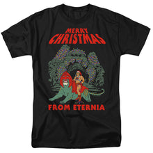 Load image into Gallery viewer, Masters Of The Universe Eternia Christmas Mens T Shirt Black