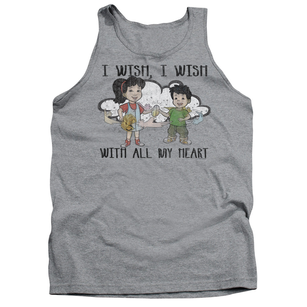 Dragon Tales I Wish With All My Heart Mens Tank Top Shirt Athletic Heather Officially Licensed