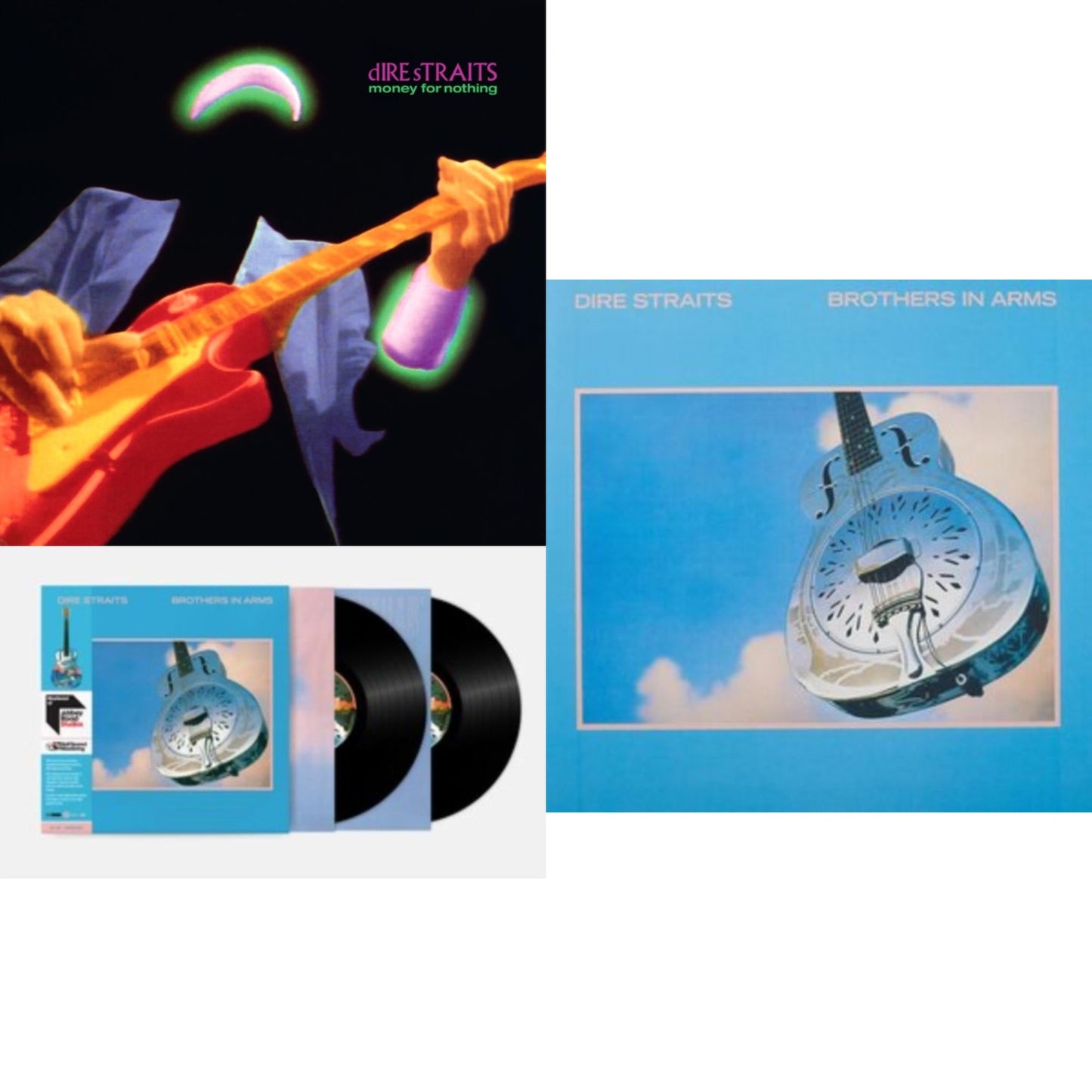 Dire Straits - Money For Nothing (Remaster/2LP/Green Vinyl) (Syeor) & Brothers In Arms (Half Speed Master) & Brothers In Arms (2LP/180G) (Syeor)