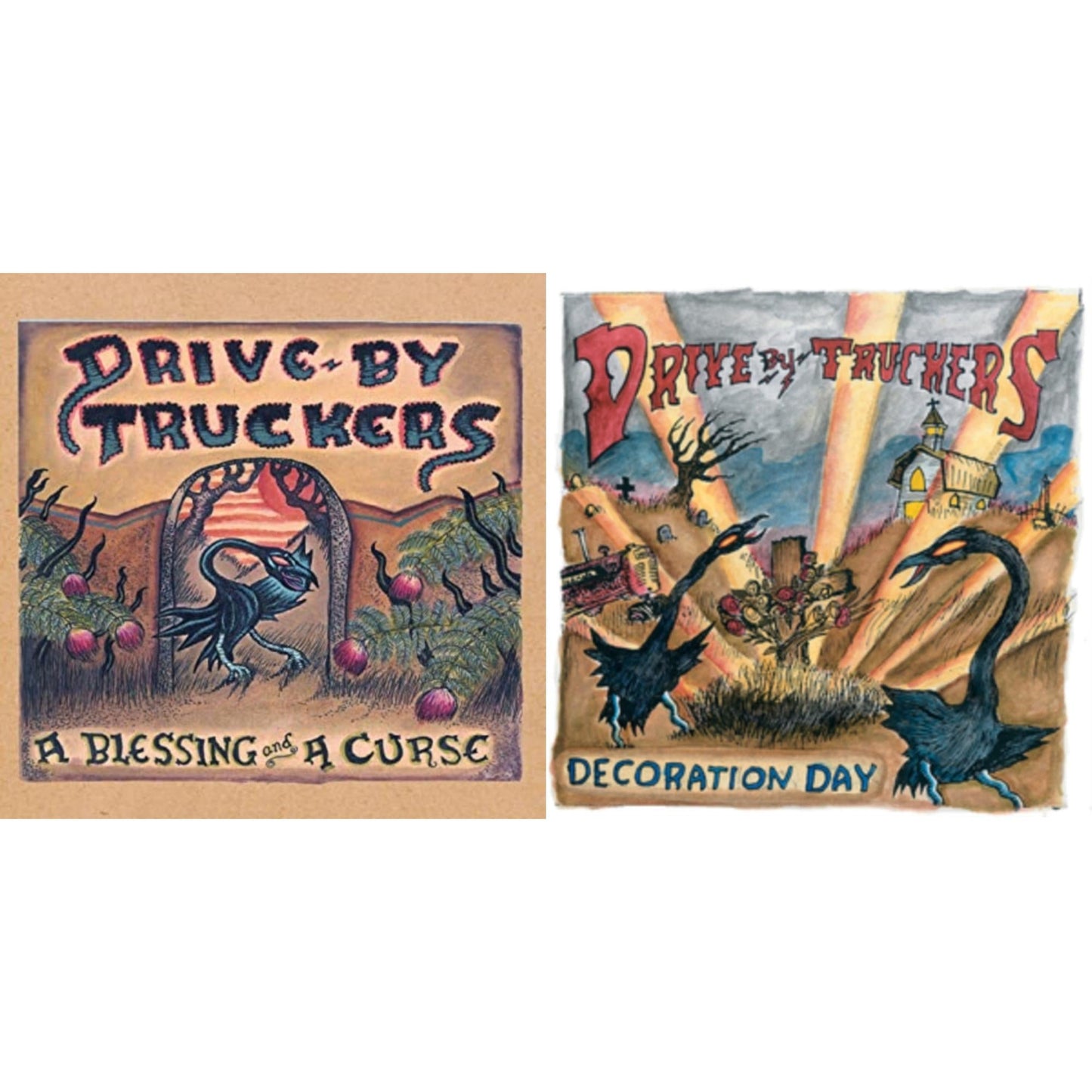 Drive-By Truckers - Decoration Day & Blessing & A Curse (Clear With Purple Splatter LP Vinyl/Limited Edition/180G)