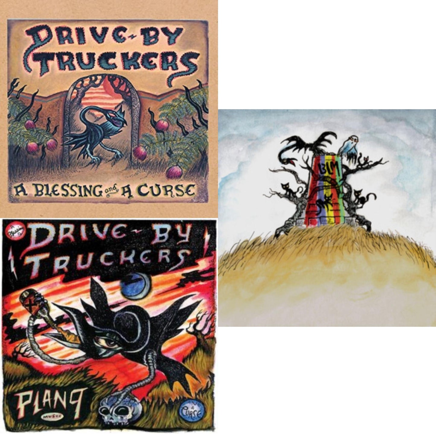 Drive-By Truckers - Blessing & A Curse (Clear With Purple Splatter LP Vinyl/Limited Edition/180G) & Plan 9 Records July 13, 2006 (3LP) & New Ok (Red LP Vinyl)