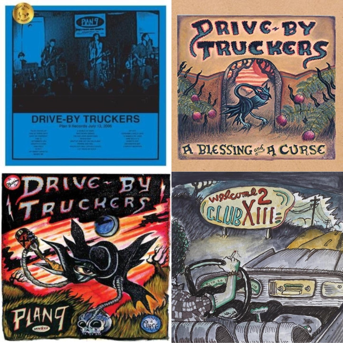 Drive-By Truckers - Plan 9 Records July 13, 2006 (3LP) & Blessing & A Curse (Clear With Purple Splatter LP Vinyl/Limited Edition/180G) & Plan 9 Records July 13, 2006 (3LP) & Welcome 2 Club Xiii
