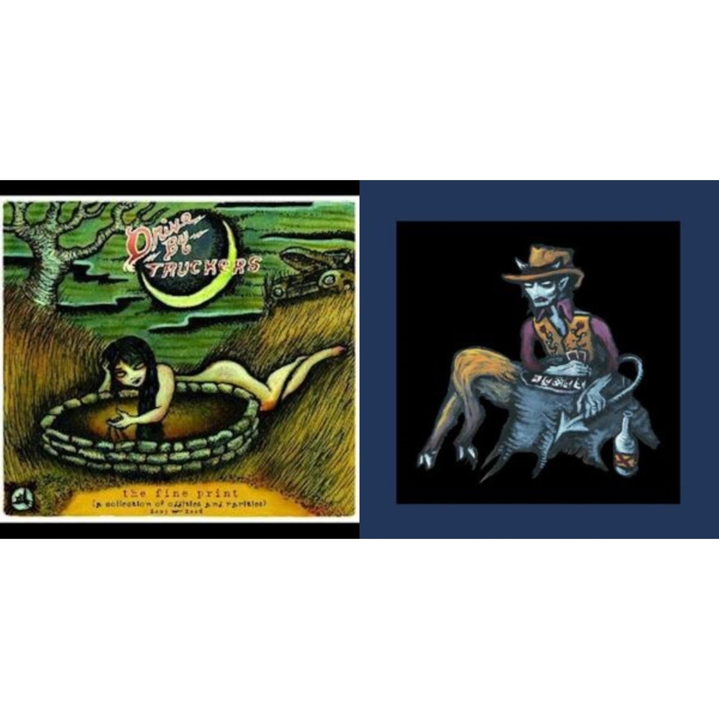 Drive-By Truckers - Fine Print (Clear With Green Splatter Vinyl/Limited Edition/2LP/180G) & Complete Dirty South (Reposado Color Vinyl/2LP)