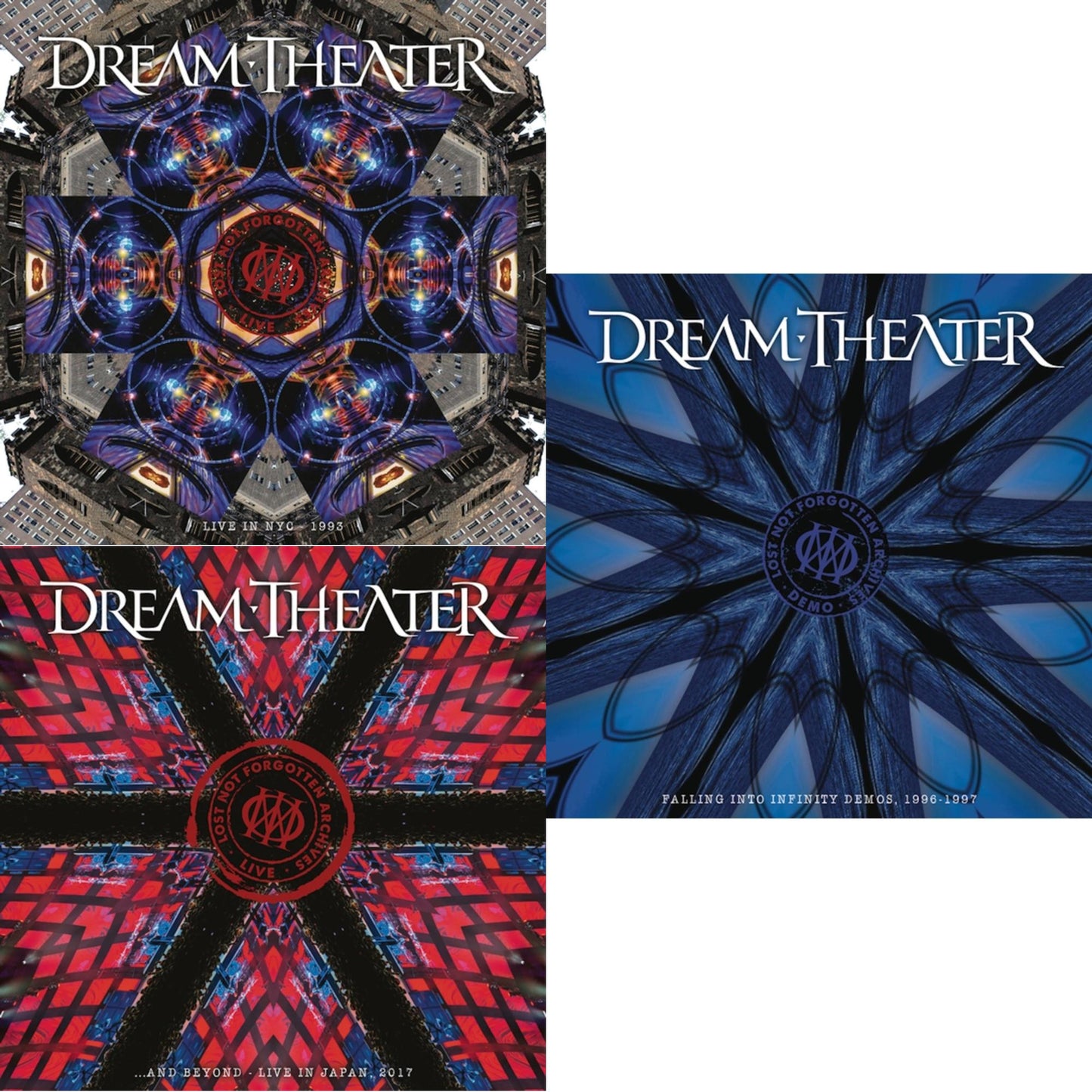 Dream Theater - Lost Not Forgotten Archives: Live In Nyc - 1993 (3LP/2CD) & Lost Not Forgotten Archives: ... & Beyond - Live In Japan, 2017 (2LP/CD) & Lost Not Forgotten Archives: Falling Into Infinity Demos, 1996-1997 (3LP/2CD)